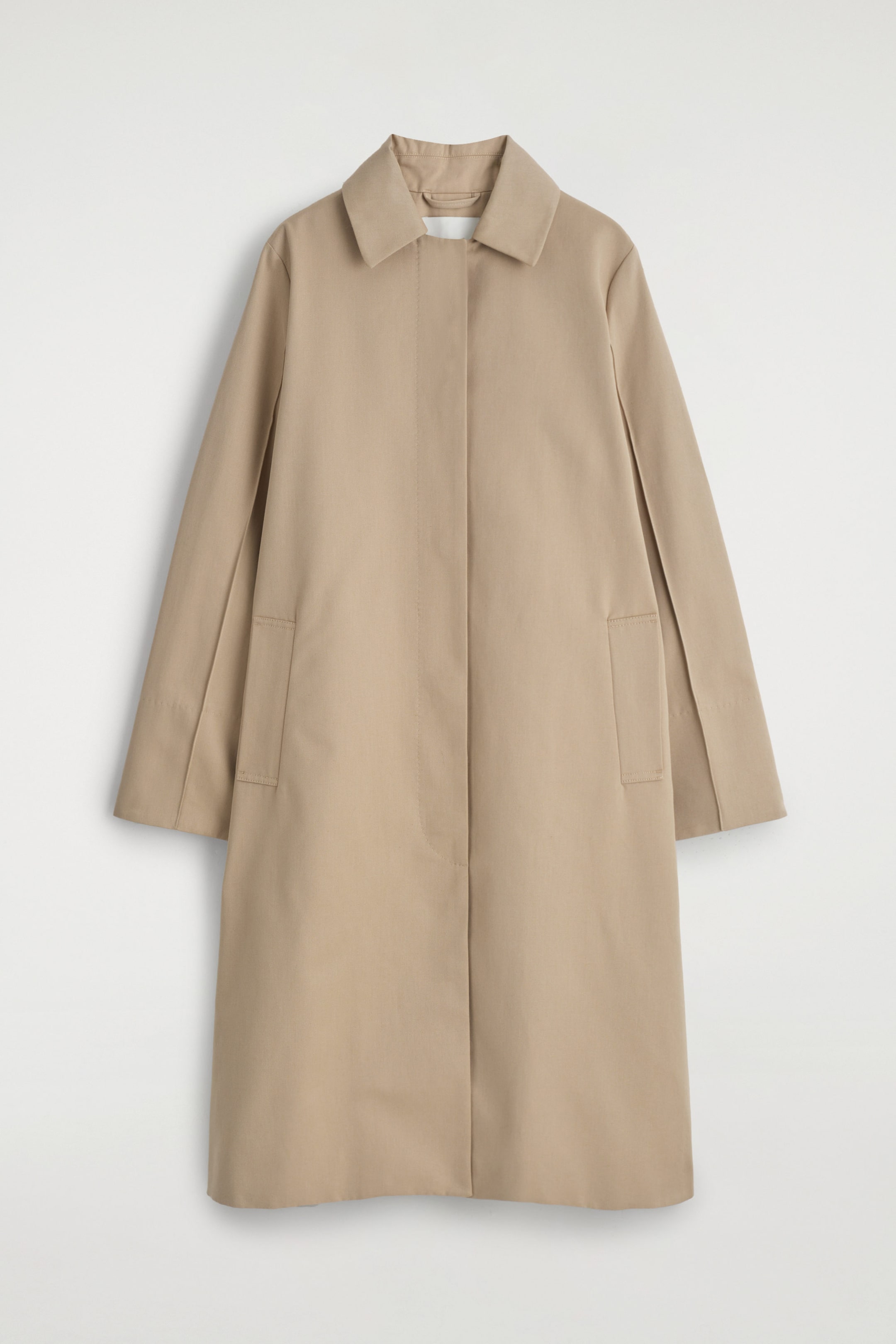 MANTEAU DROIT CLASSIQUE EN COTON