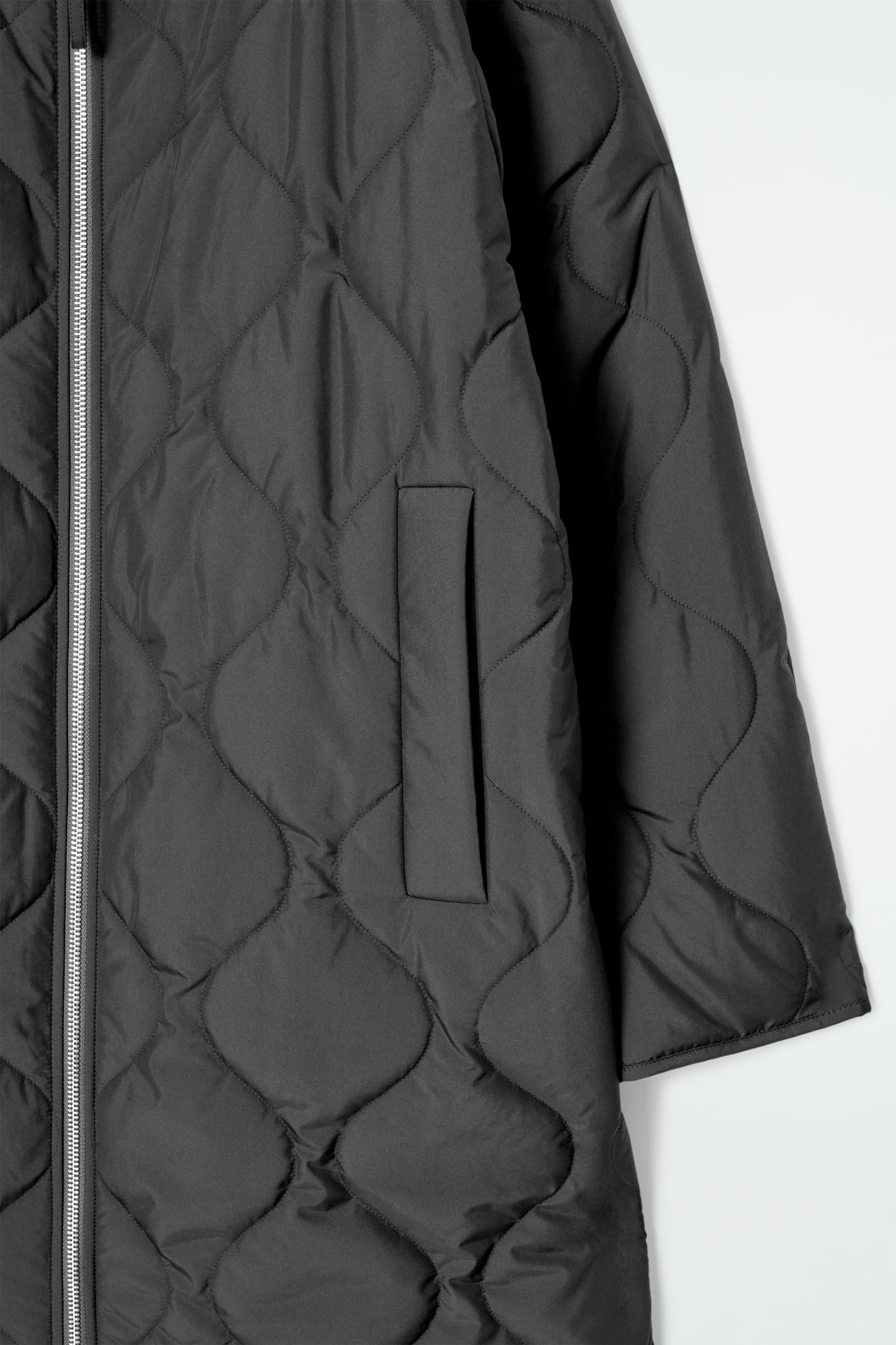 Agrandir l'image: MANTEAU MATELASSÉ À COL CHEMINÉE - NOIR - FEMME | H&M BE 7