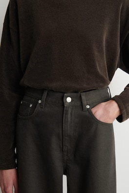 BAY BARREL-LEG JEANS — KHAKI BROWN 4