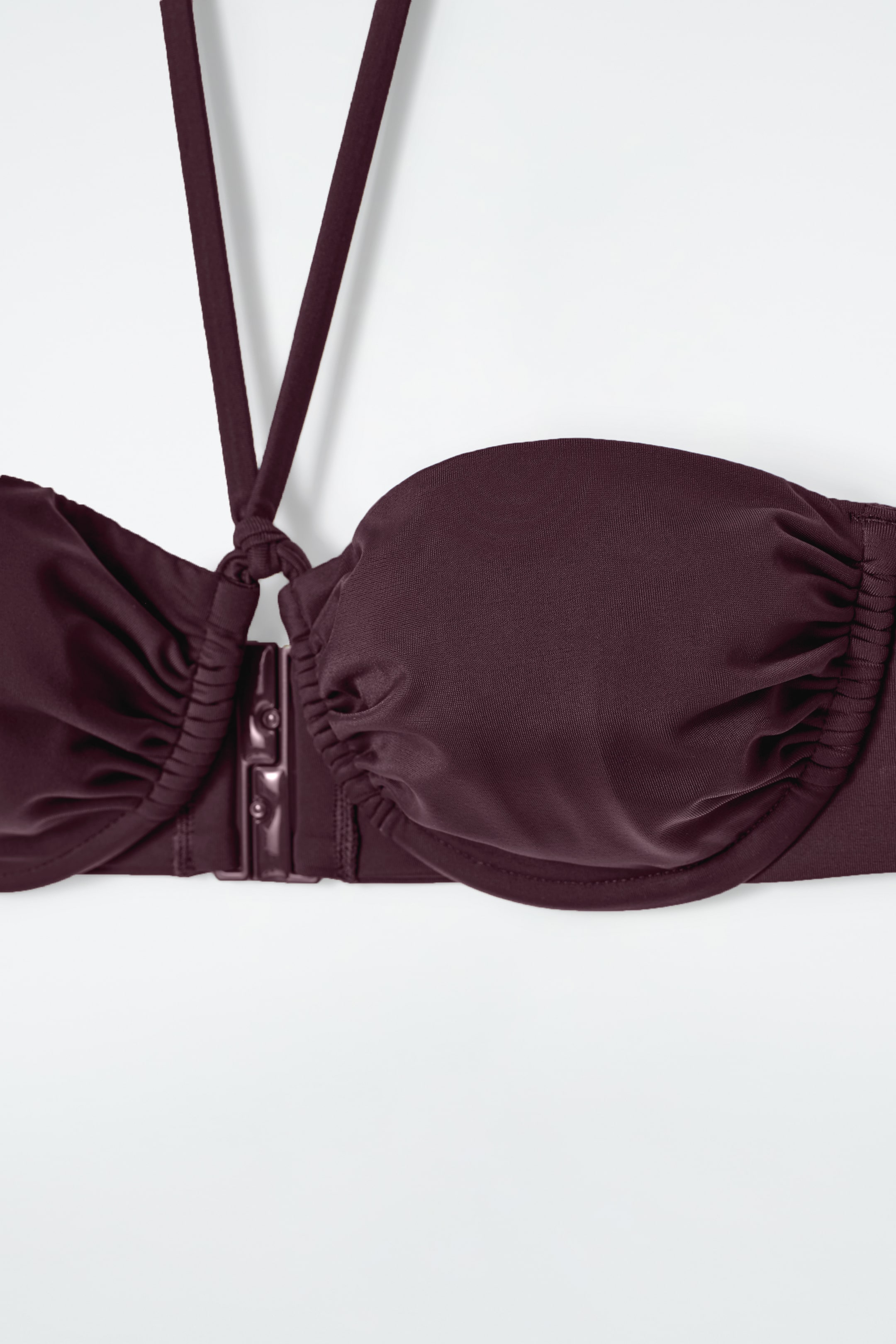 Agrandir l'image: HAUT DE BIKINI FRONCÉ ARMATURES ET ENCOLURE LICOU - BORDEAUX - FEMME | H&M FR 4