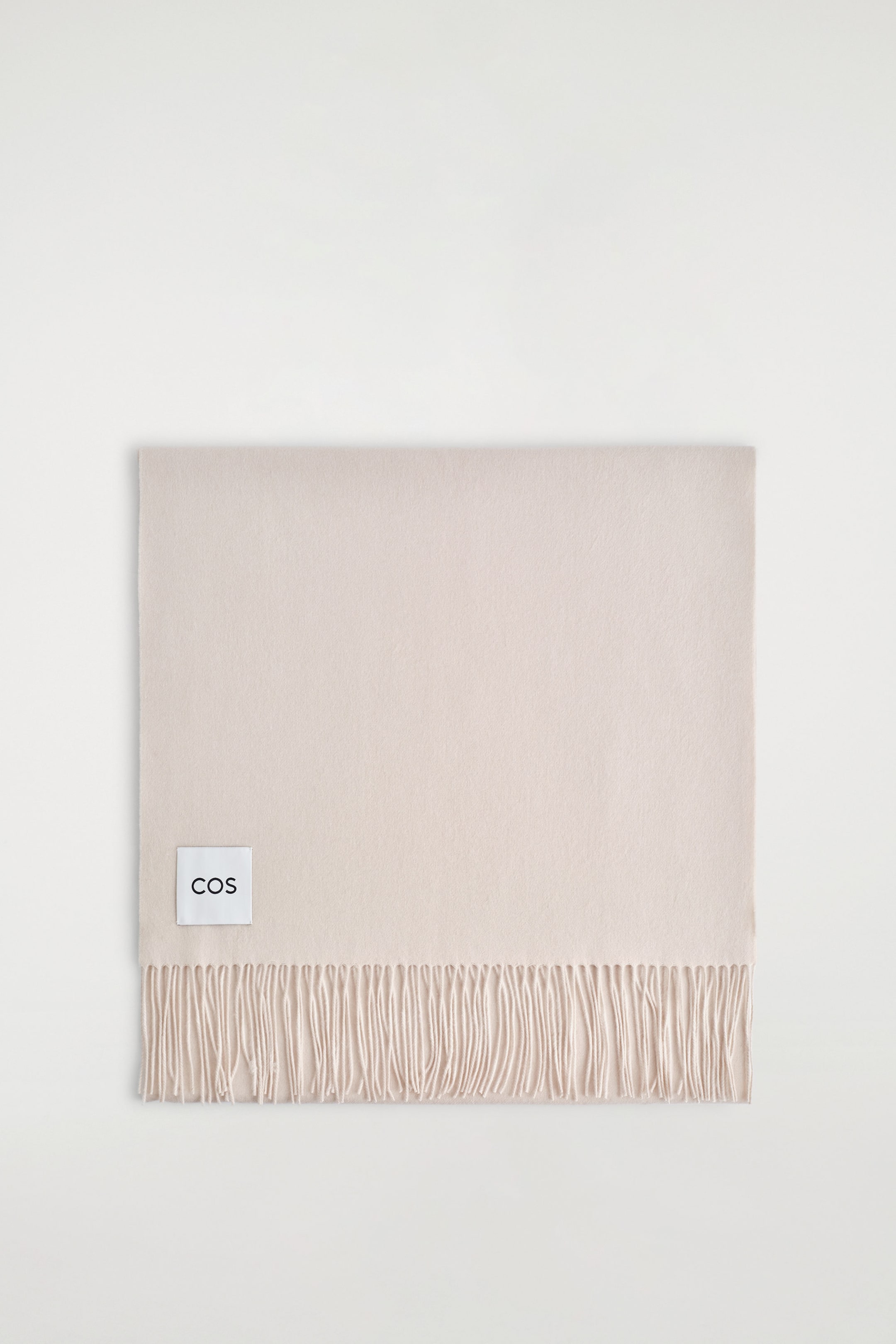 FRINGED WOOL SCARF