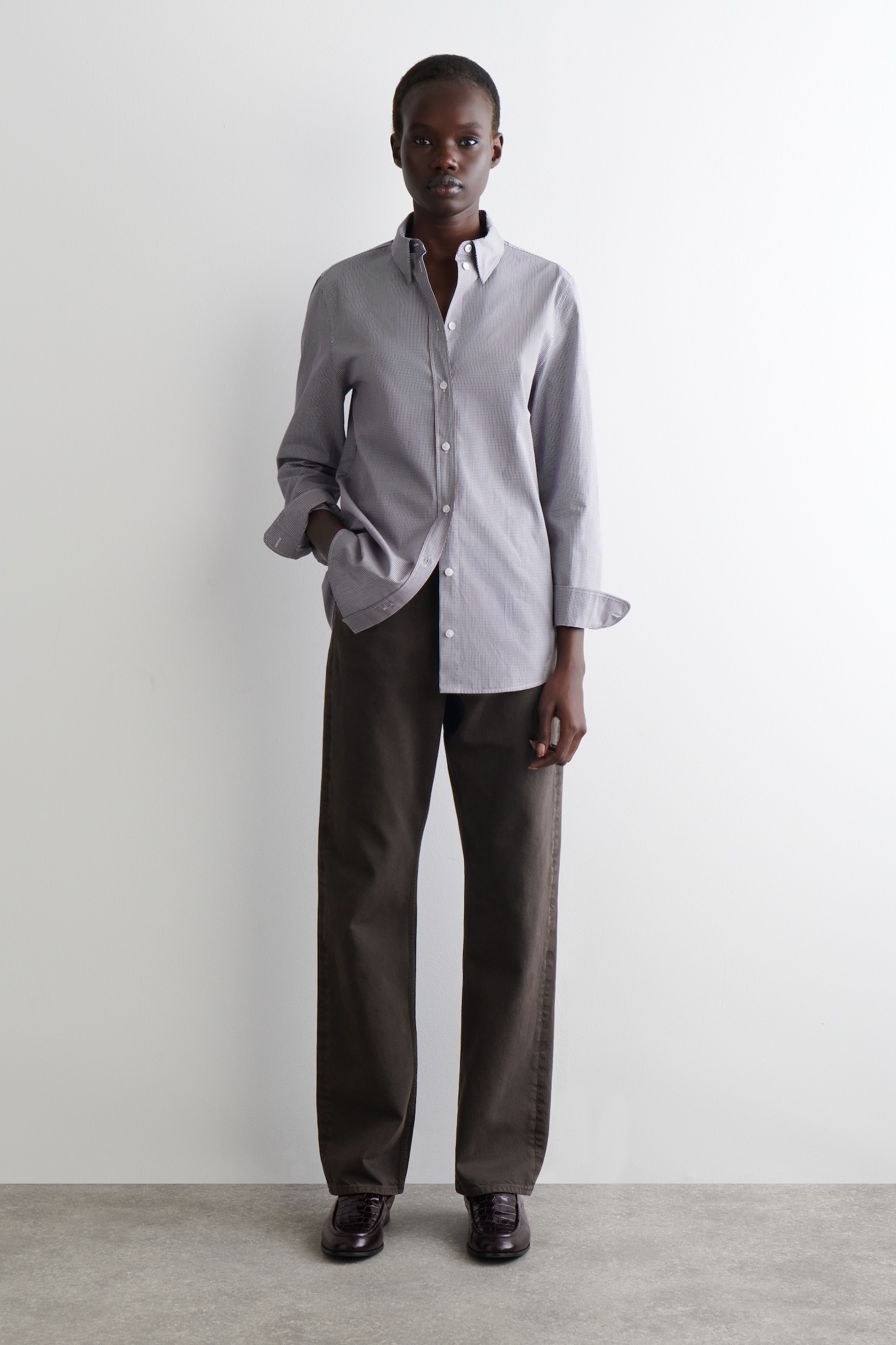CAMISA DE ALGODÓN CUADROS VICHY - WHITE / BLUE / CHECKED/AZUL / BEIGE / VICHY - 3