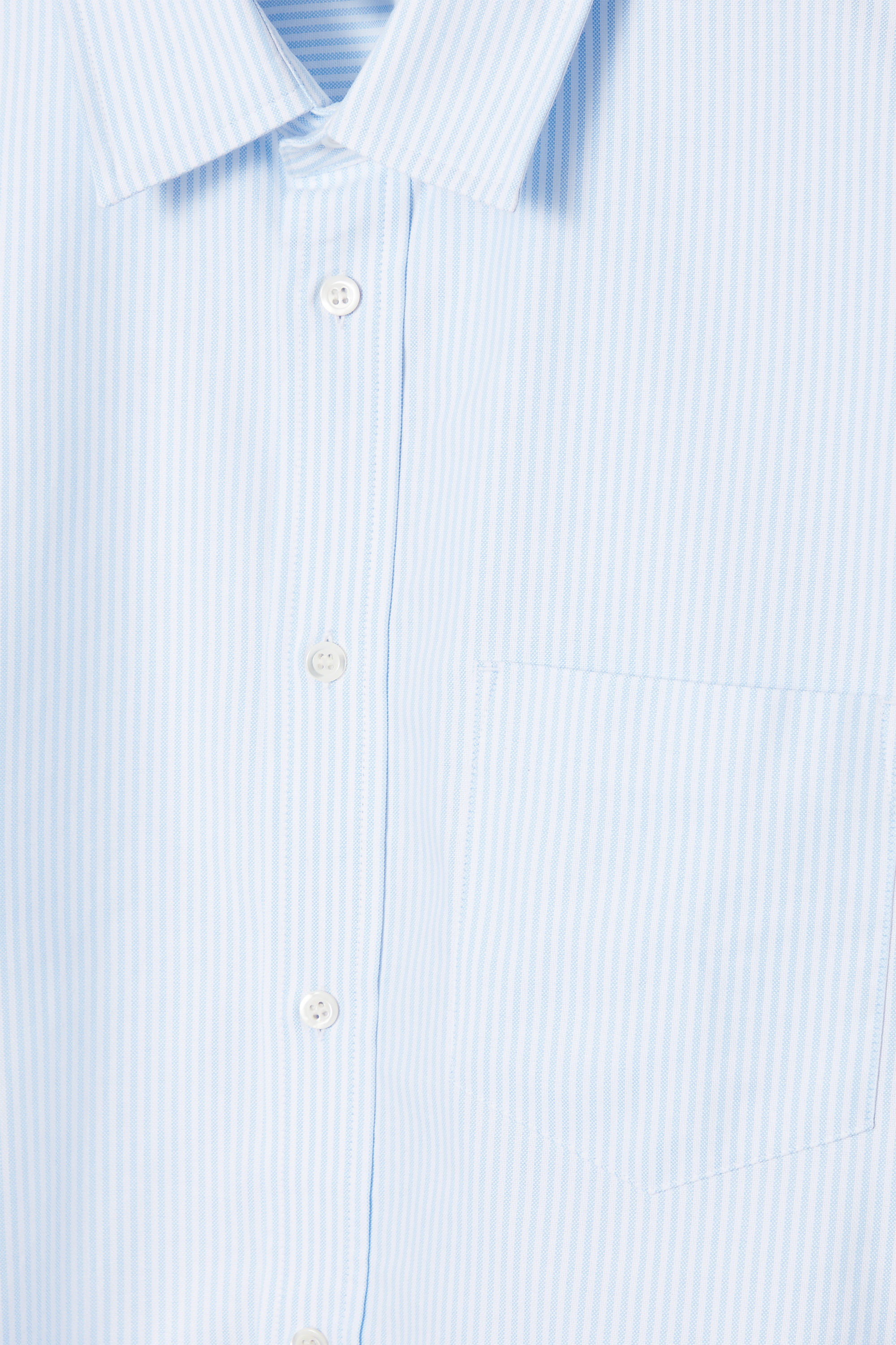 ★関税込★VARZAR★VZ Logo Big Over Fit Oxford Stripe Shirt★ VZ Logo Big Over Fit Oxford Stripe Shirt Skyblue - VARZAR
