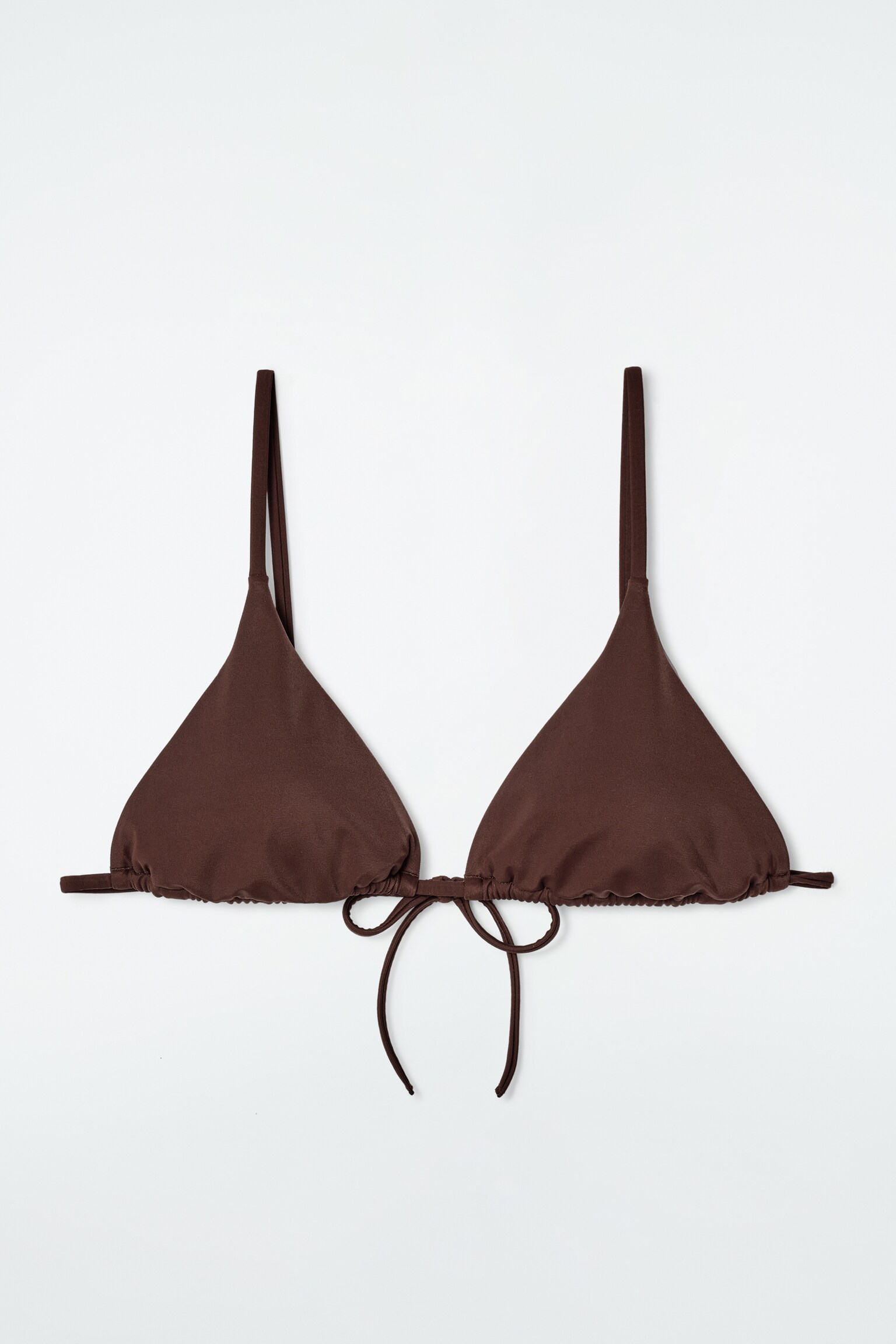 HAUT DE BIKINI TRIANGLE - BRUN/MARRON / MARINE / RAYURES/BLANC - 2