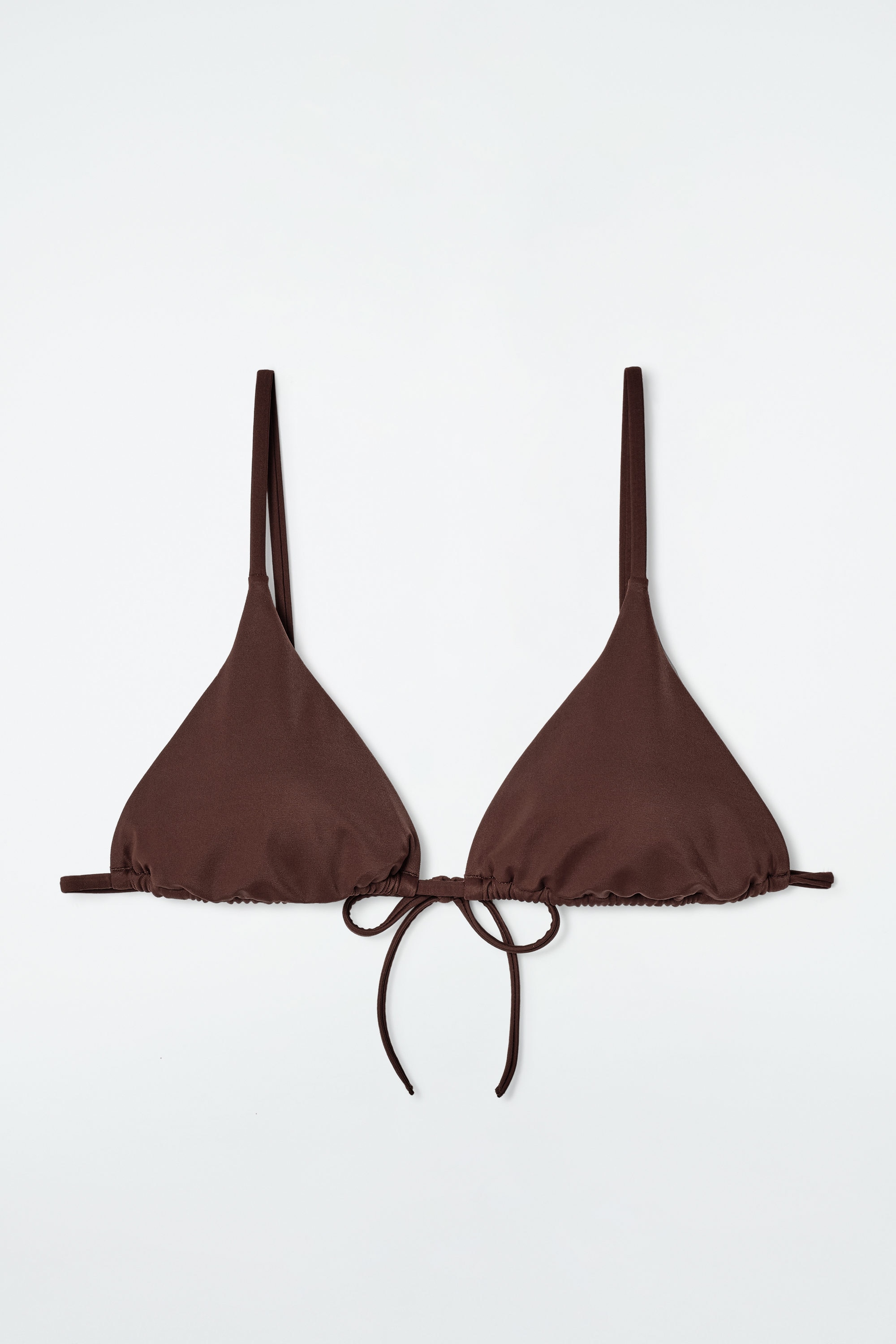 TRIANGLE BIKINI TOP - BROWN | COS