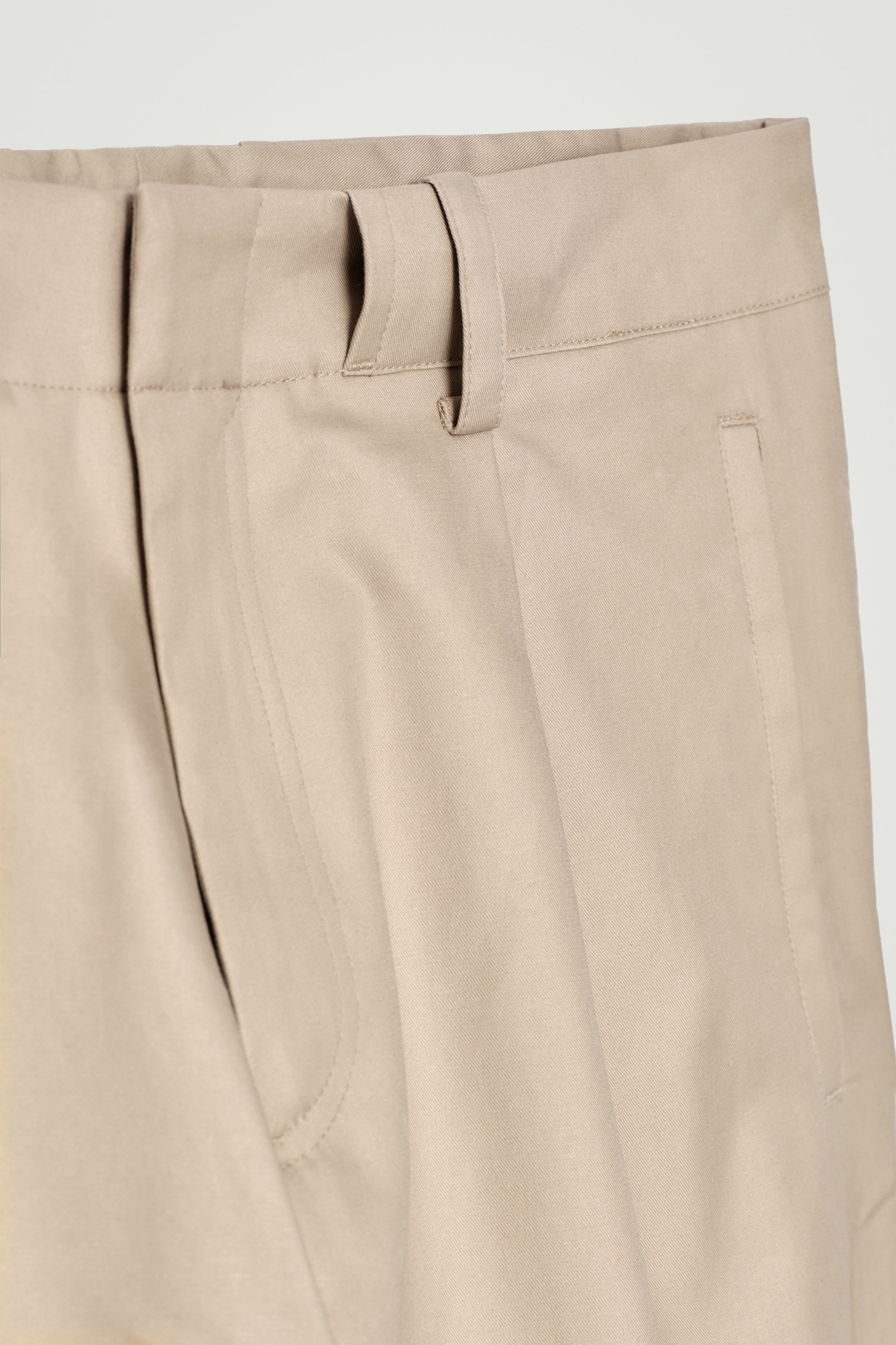 Ingrandisci l'immagine: TAPERED COTTON TURN-UP TROUSERS - BEIGE - UOMO | H&M CH 5