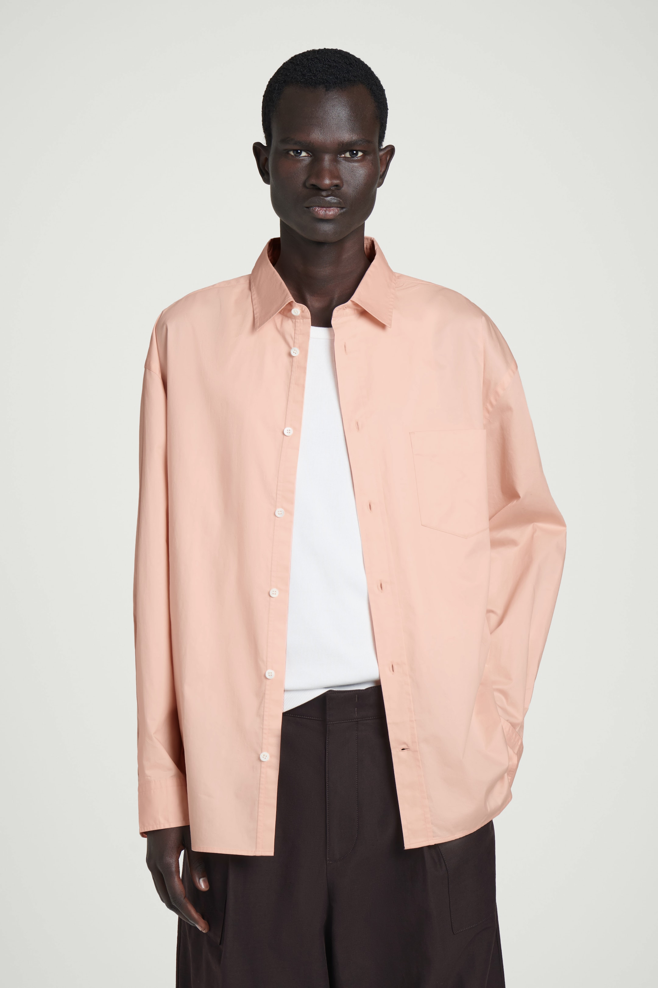 Ver imagen más grande: CAMISA OXFORD OVERSIZE ANCHA DE ALGODÓN - NARANJA - HOMBRE | H&M ES 1