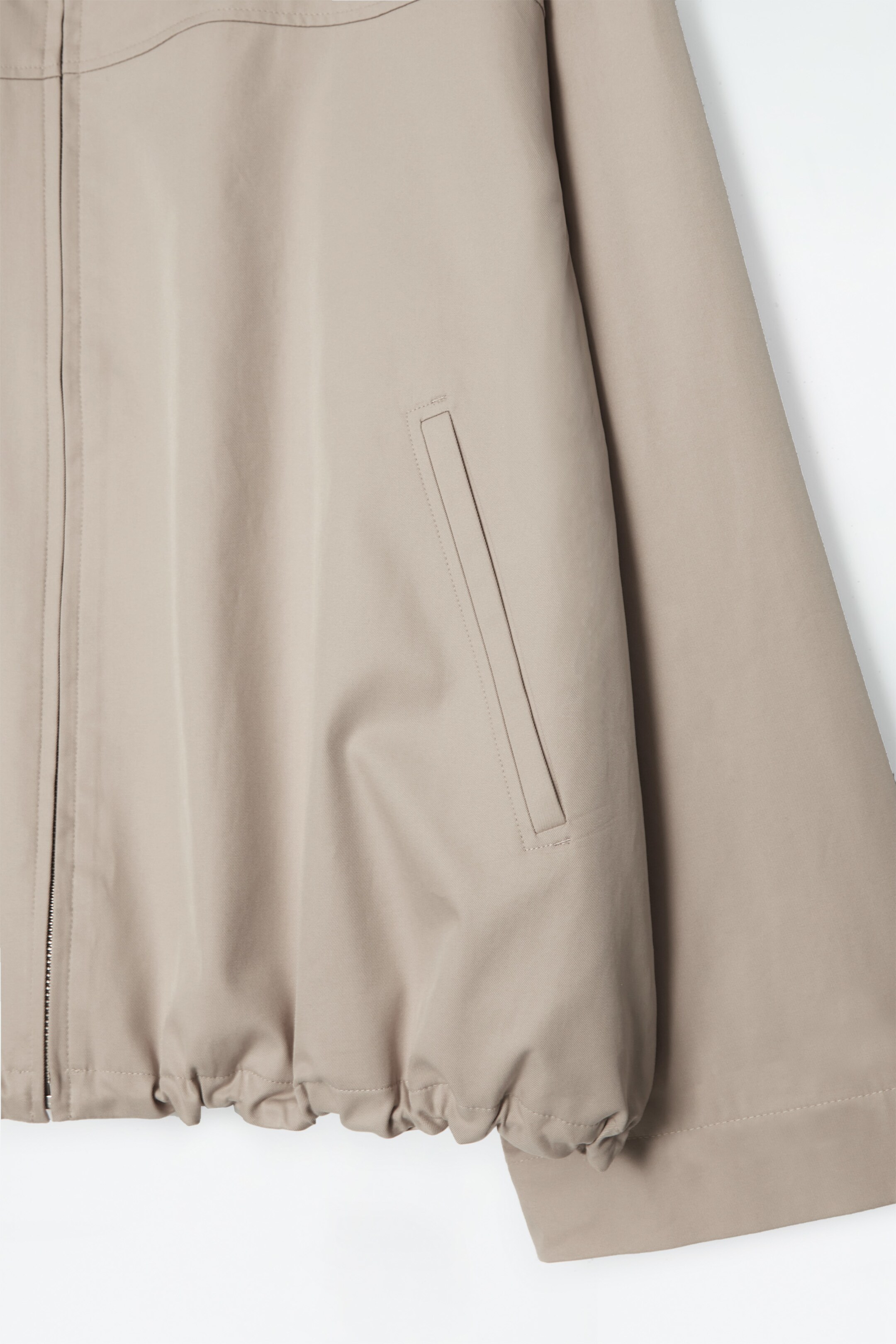 View larger image: BUBBLE-HEM COTTON JACKET - BEIGE - Ladies | H&M GB 2