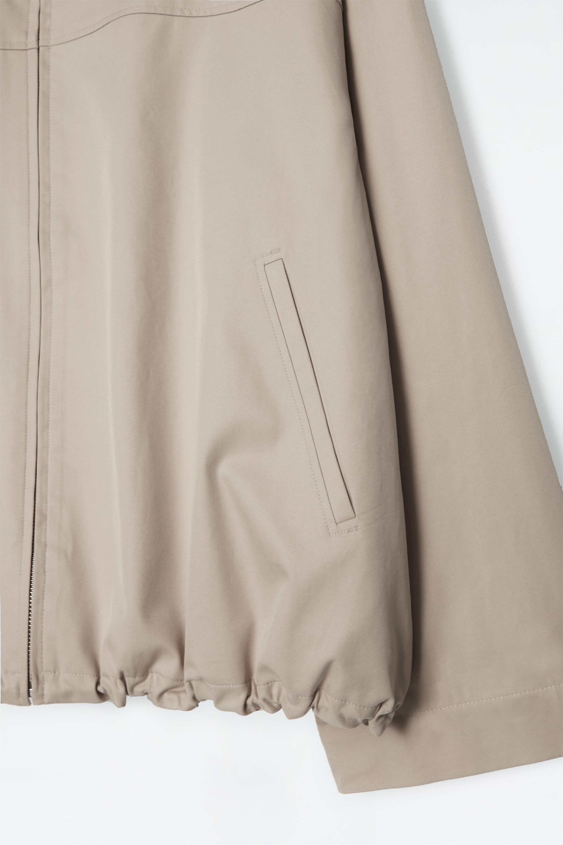 BUBBLE-HEM COTTON JACKET