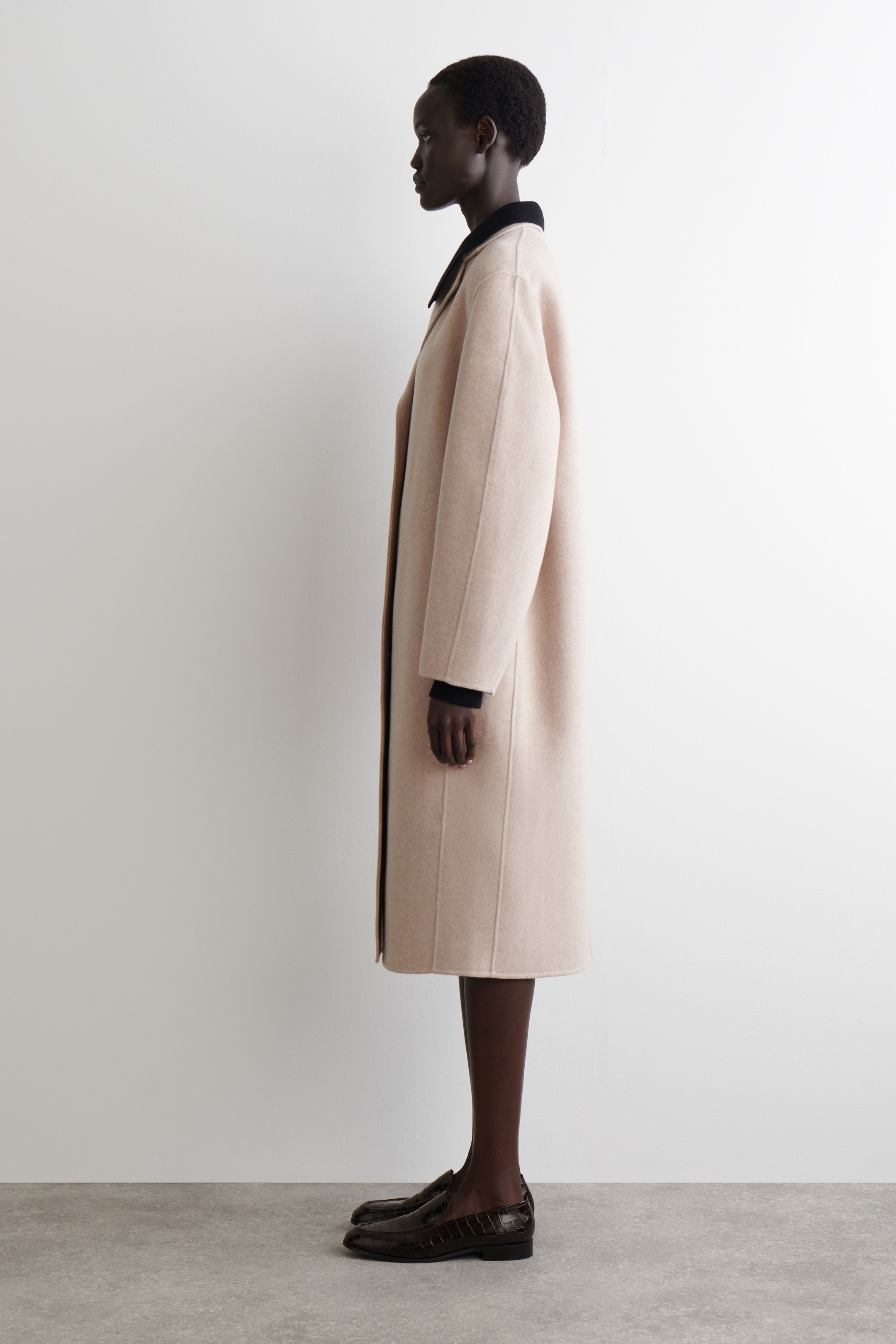 Zobraziť väčší obrázok: DOUBLE-FACED WOOL LONG COAT - SVETLO BÉŽOVÁ - ŽENY | H&M SK 4