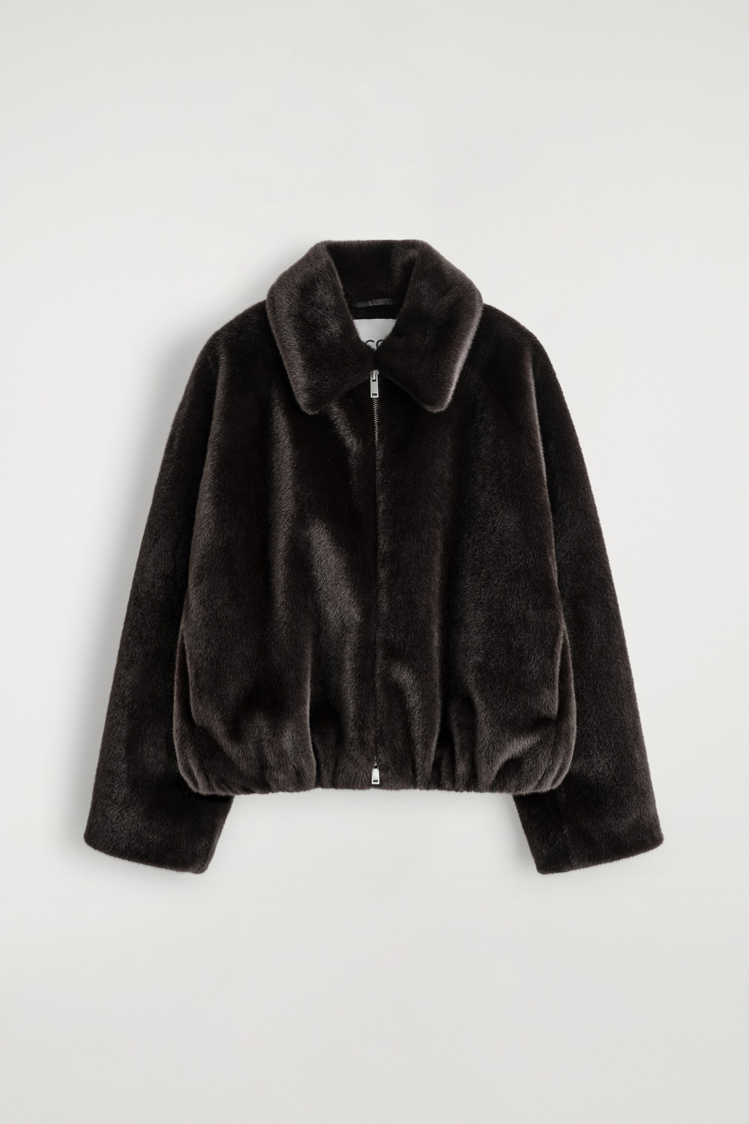 FUR-EFFECT JACKET - חום - 2