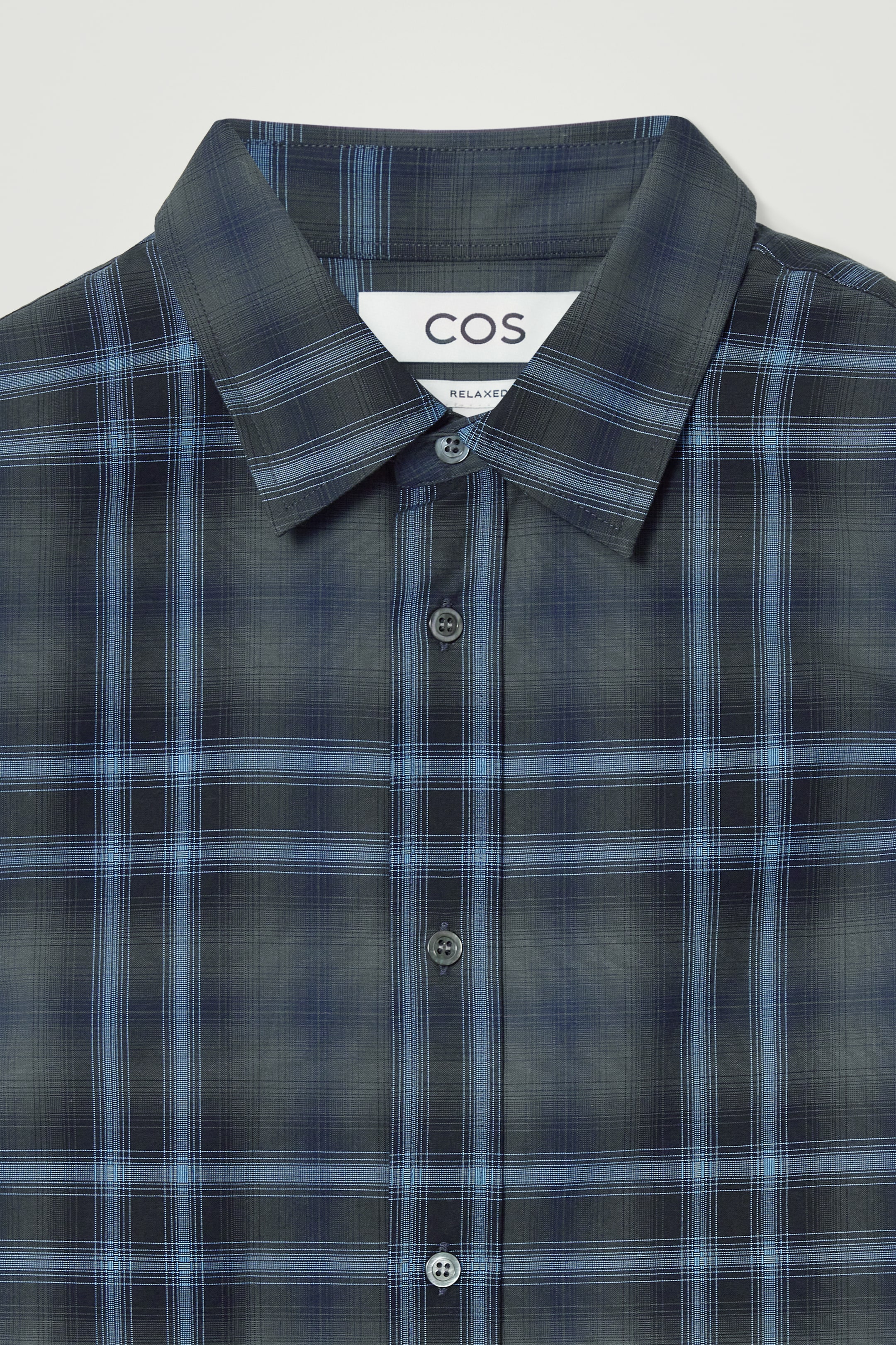 Ingrandisci l'immagine: RELAXED CHECKED COTTON SHIRT - NAVY / CHECKED - UOMO | H&M CH 8
