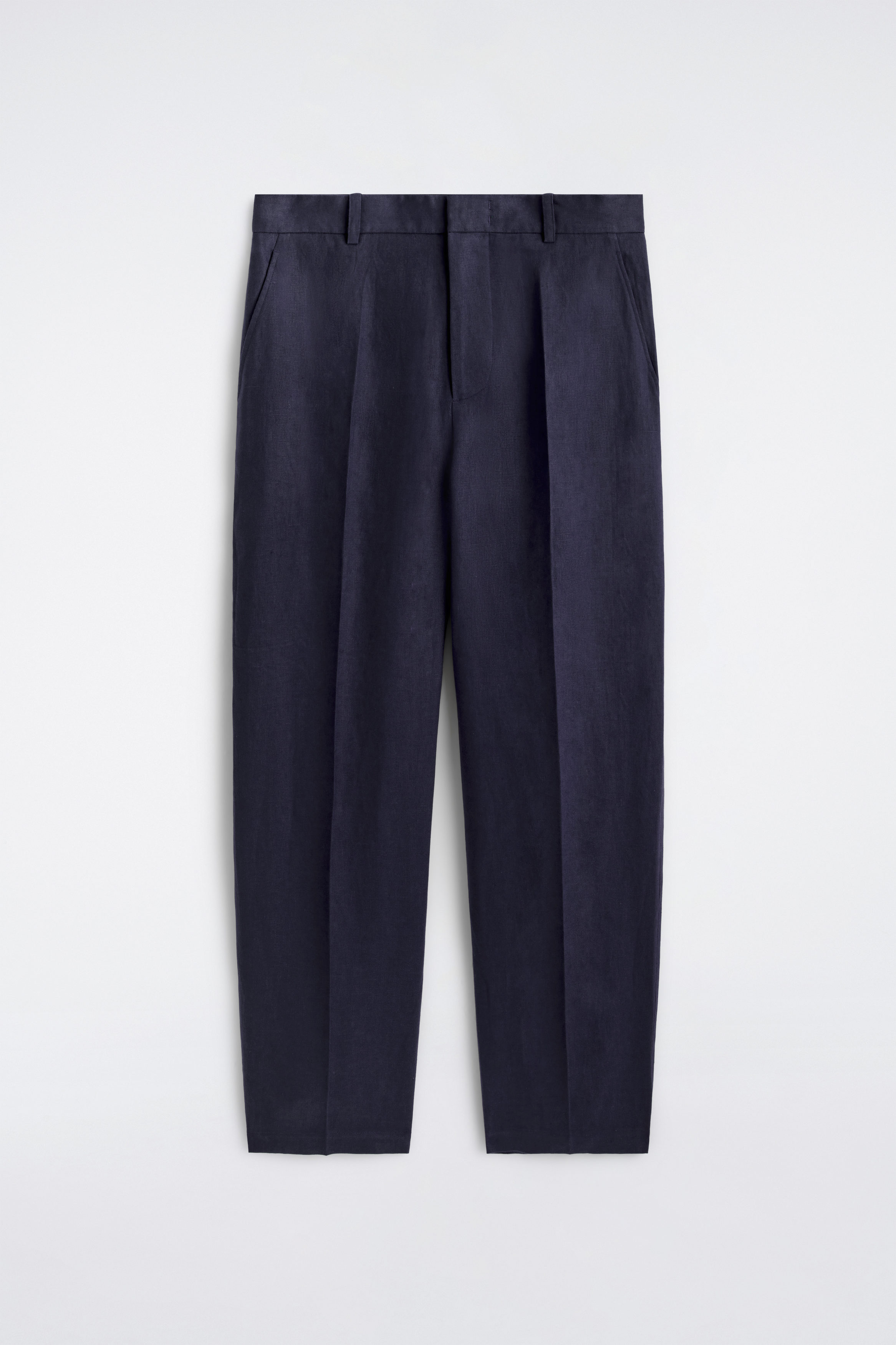 RELAXED LINEN TAPERED PANTS - thumbnail 5