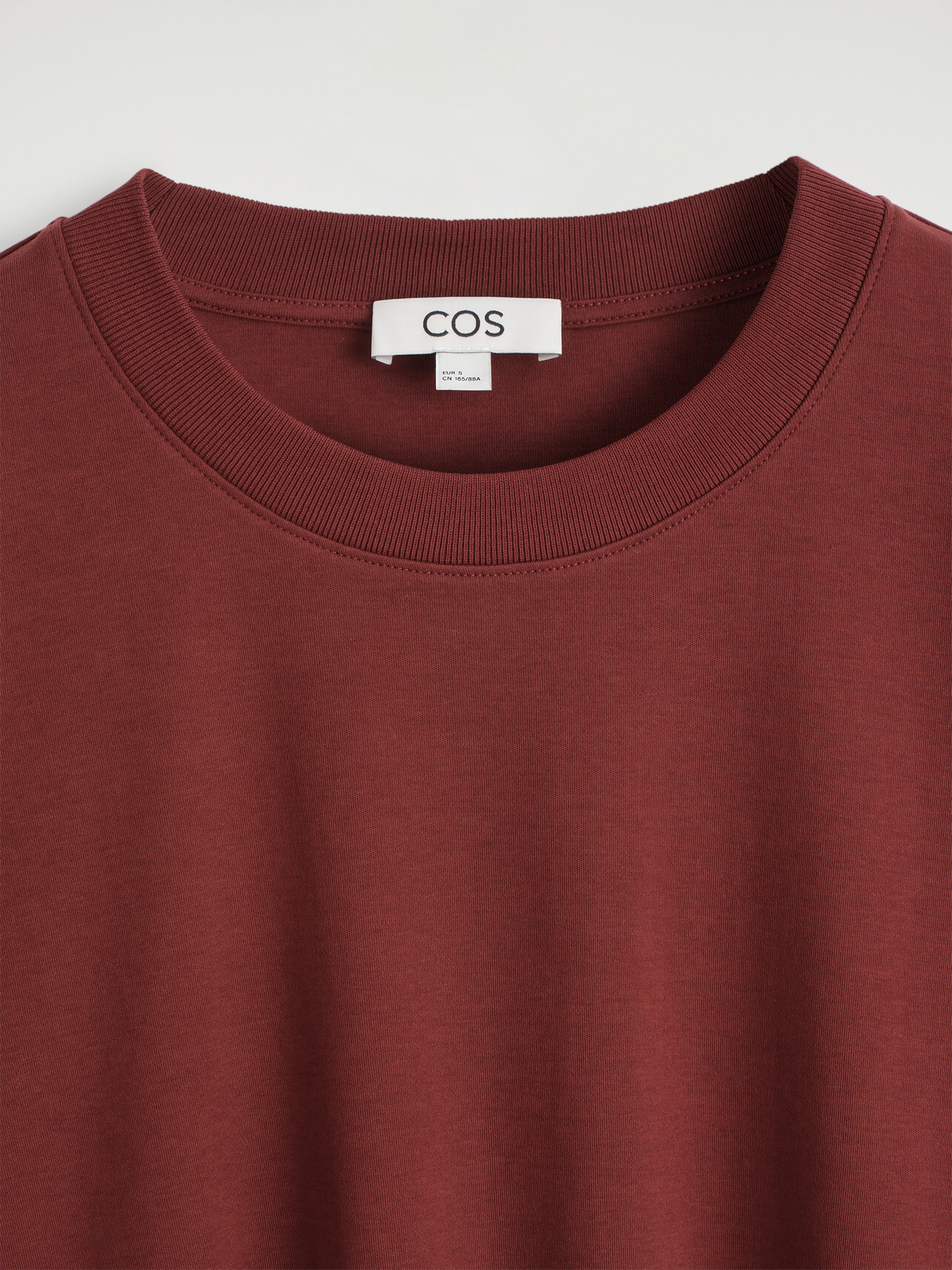 Zobacz większy obraz: BAWEŁNIANY T-SHIRT OVERSIZE - CIEMNOCZERWONY - ONA | H&M PL 6