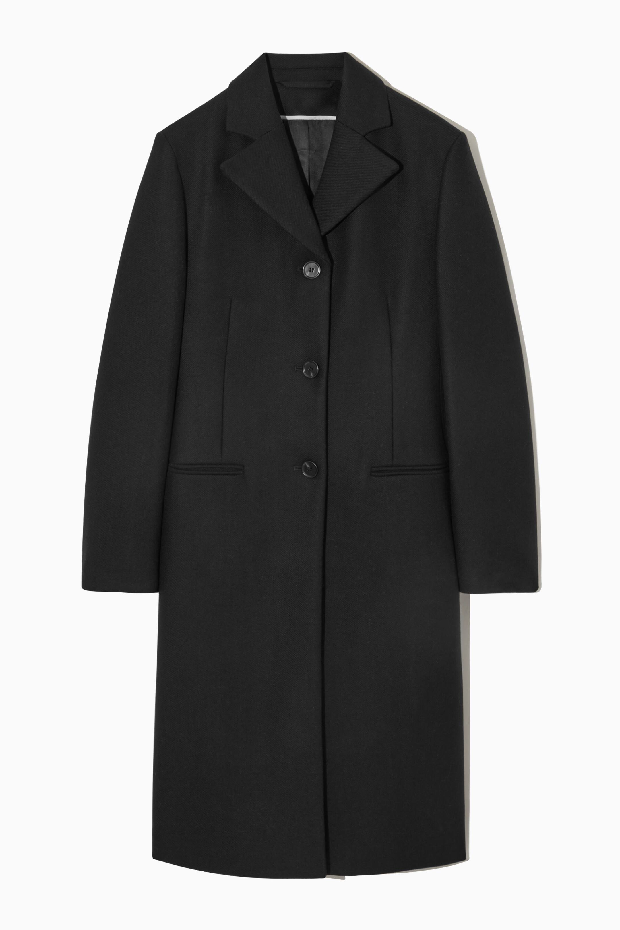 Näytä suurempi kuva: WOOL-BLEND WAISTED COAT - BLACK - NAISET | H&M FI 1