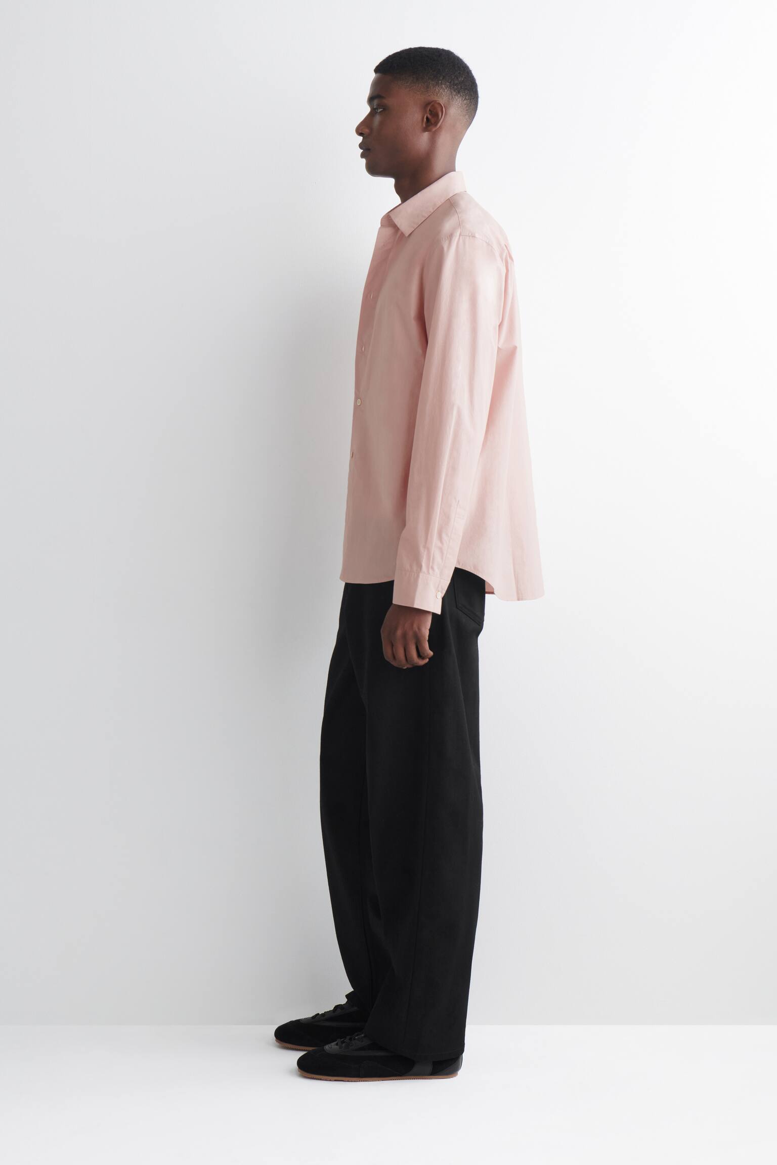 חולצת פימה-כותנה רגילה - LIGHT PINK/בז' - 7