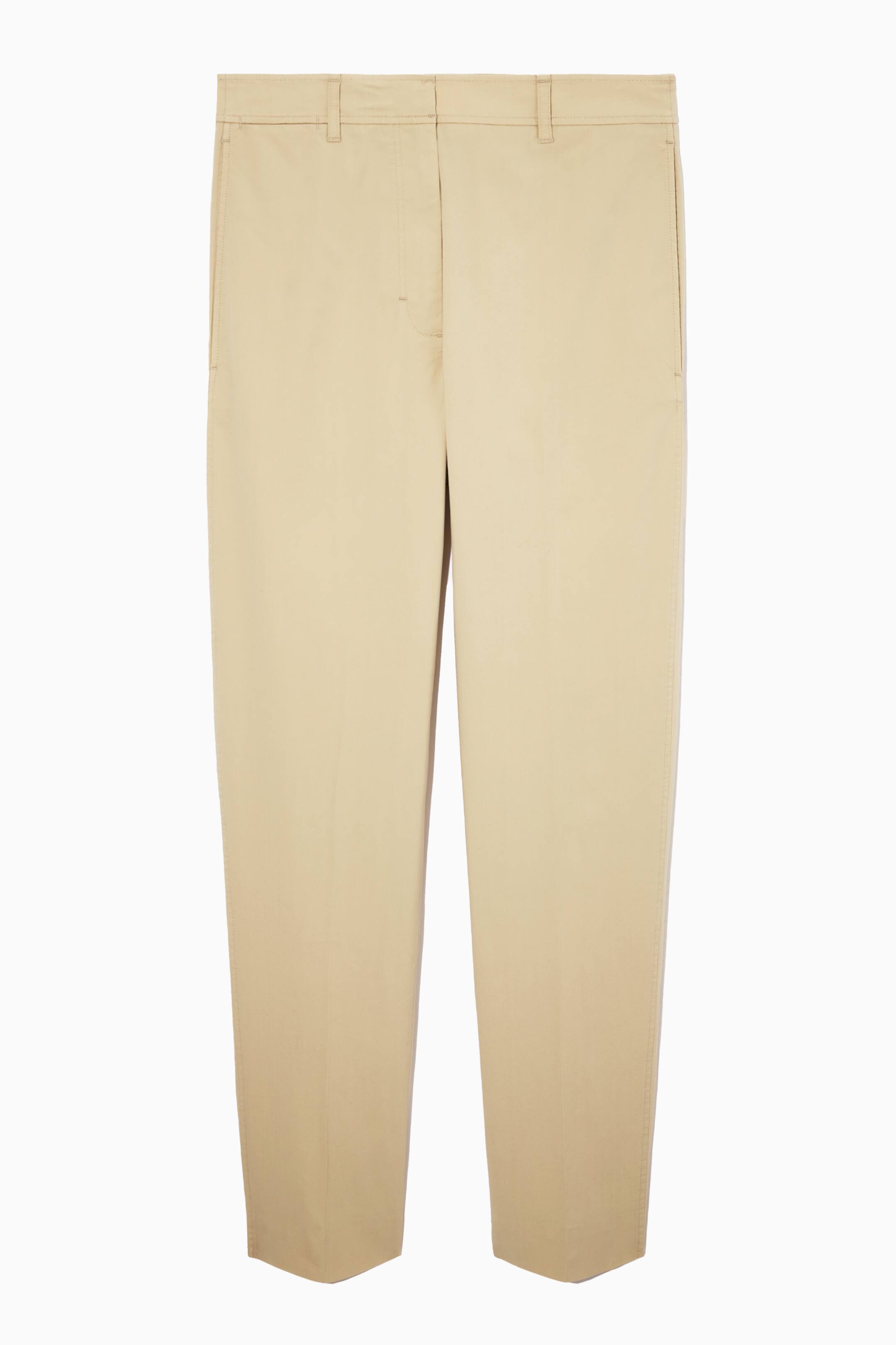 Se større billede: SLIM-FIT CHINOS - BEIGE - DAME | H&M DK 1