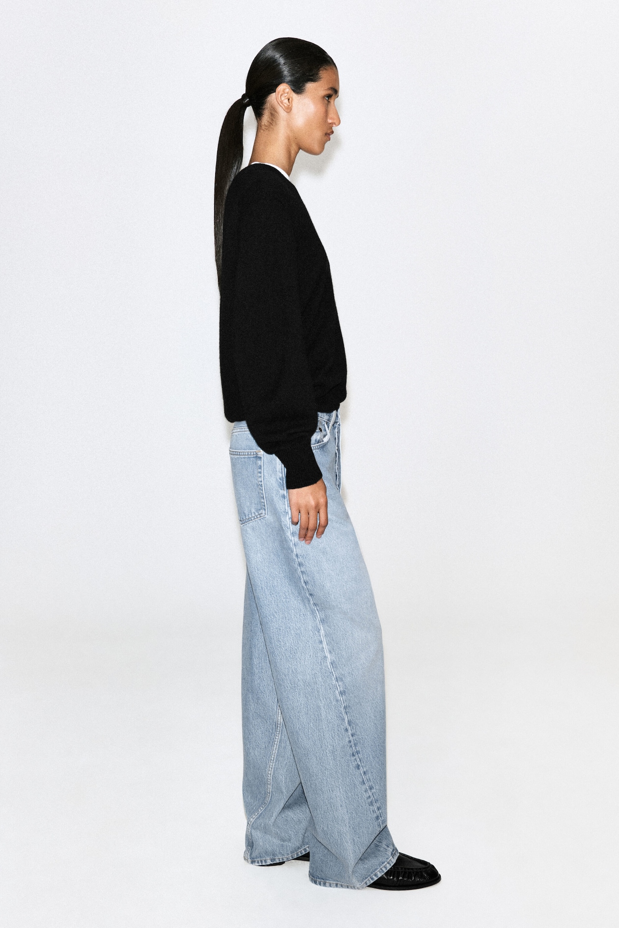 FACADE STRAIGHT-LEG JEANS — BLUE