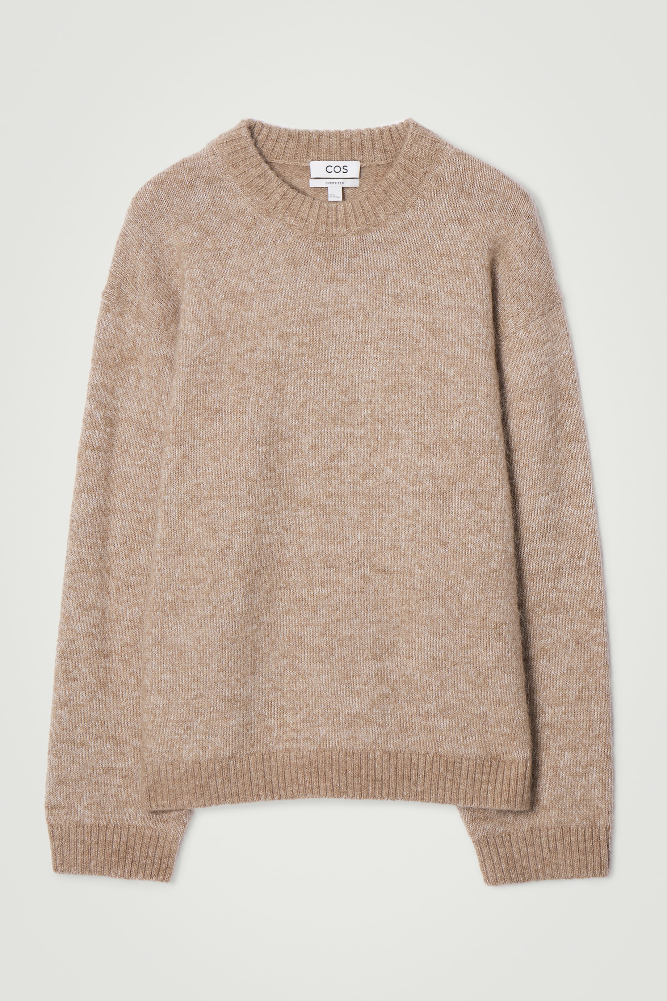 View larger image: OVERSIZED ALPACA-BLEND JUMPER - BEIGE MÉLANGE - Men | H&M GB 7