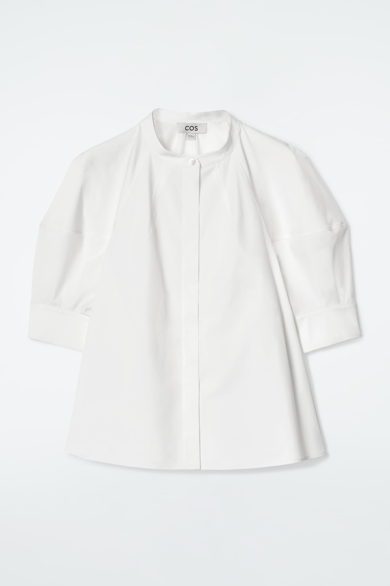 BLUSE MIT PUFFÄRMELN - WEISS - 2