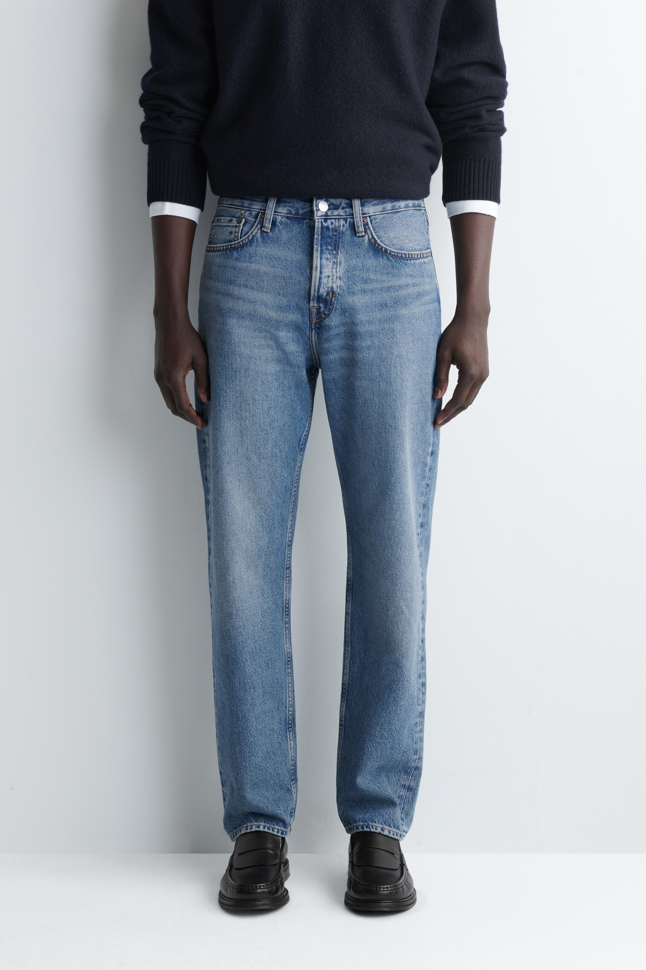 Ingrandisci l'immagine: SIGNATURE STRAIGHT-LEG JEANS - BLUE - UOMO | H&M CH 4