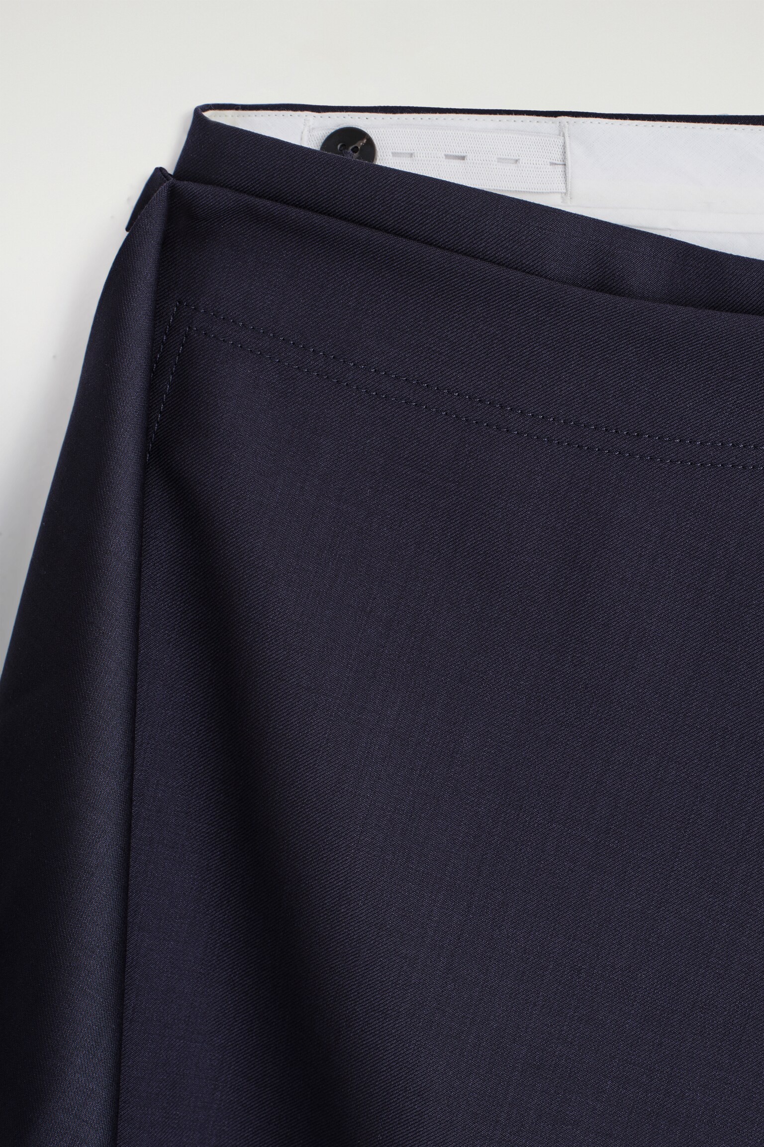 PANTALON-JUPE EN LAINE - BLEU MARINE - 5