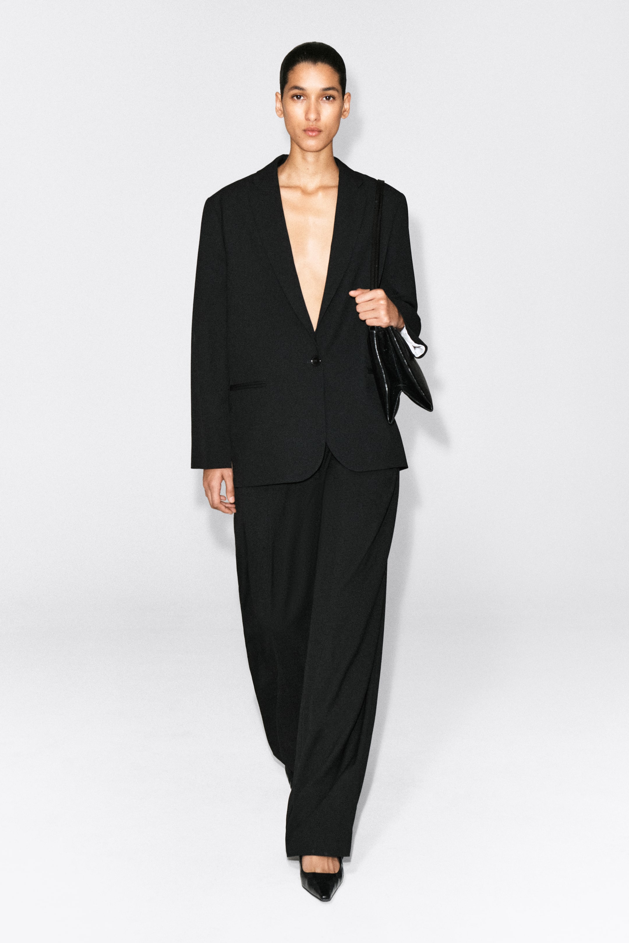 Größeres Bild anzeigen: EINREIHIGER BLAZER AUS TWILL - SCHWARZ - Ladies | H&M AT 1