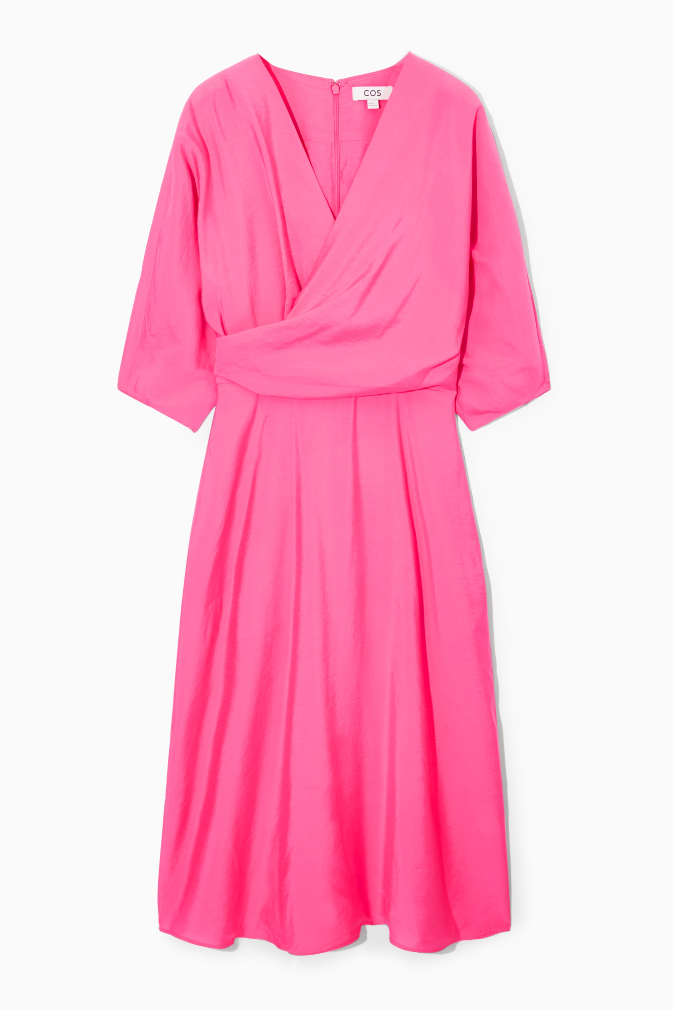 Agrandir l'image: ROBE MIDI MANCHES BALLON - ROSE - FEMME | H&M CH 1