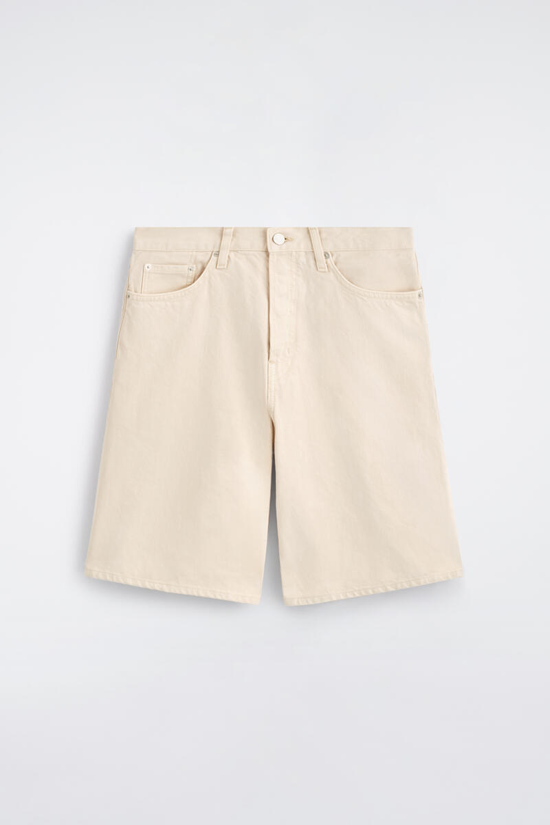 Knee-Length Denim Shorts