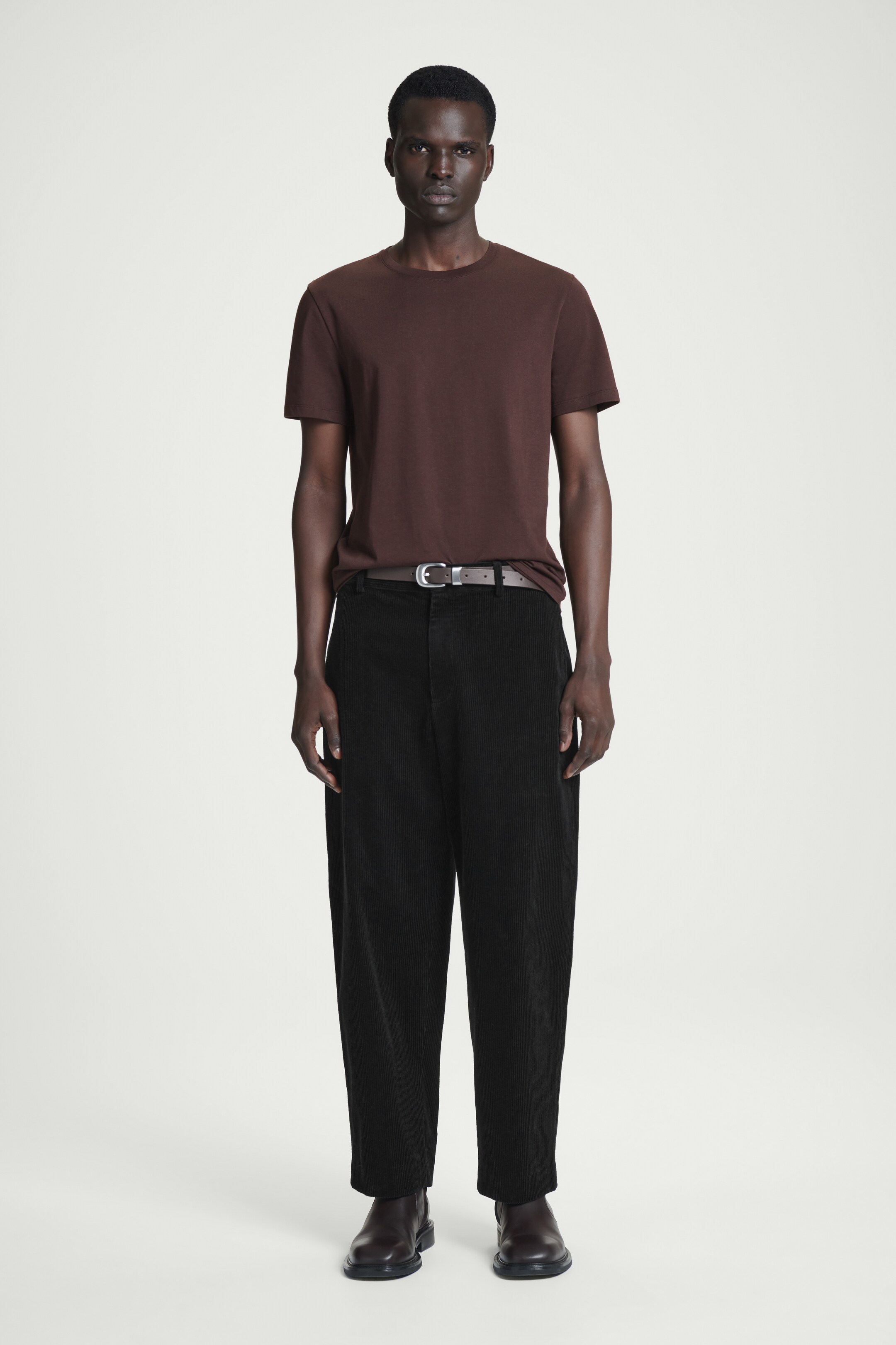 View larger image: REGULAR COTTON T-SHIRT - BROWN - Men | H&M GB 2