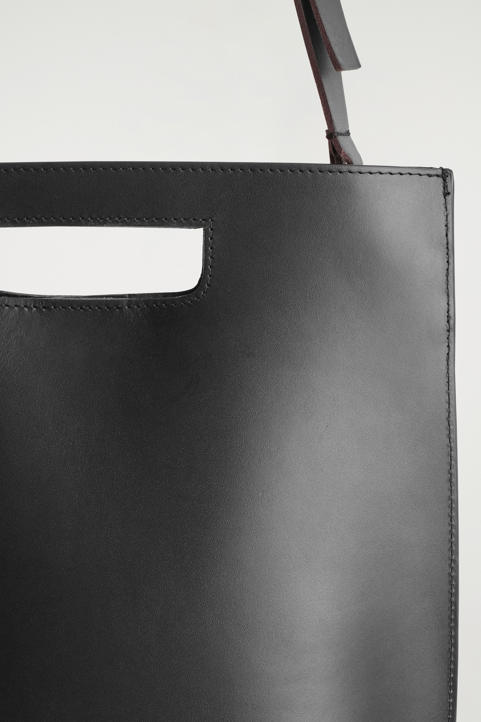 BORSA FOLIO IN PELLE - NERO - 5