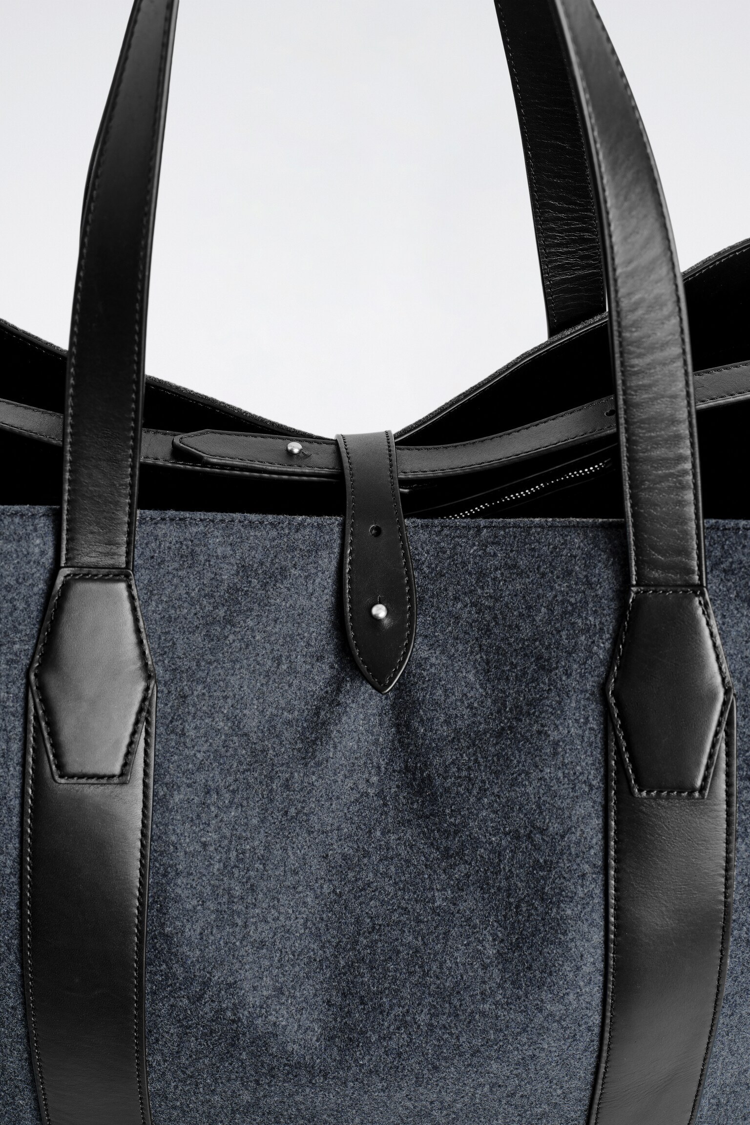 WEEKENDER TOTE BAG - WOOL - GREY - 4