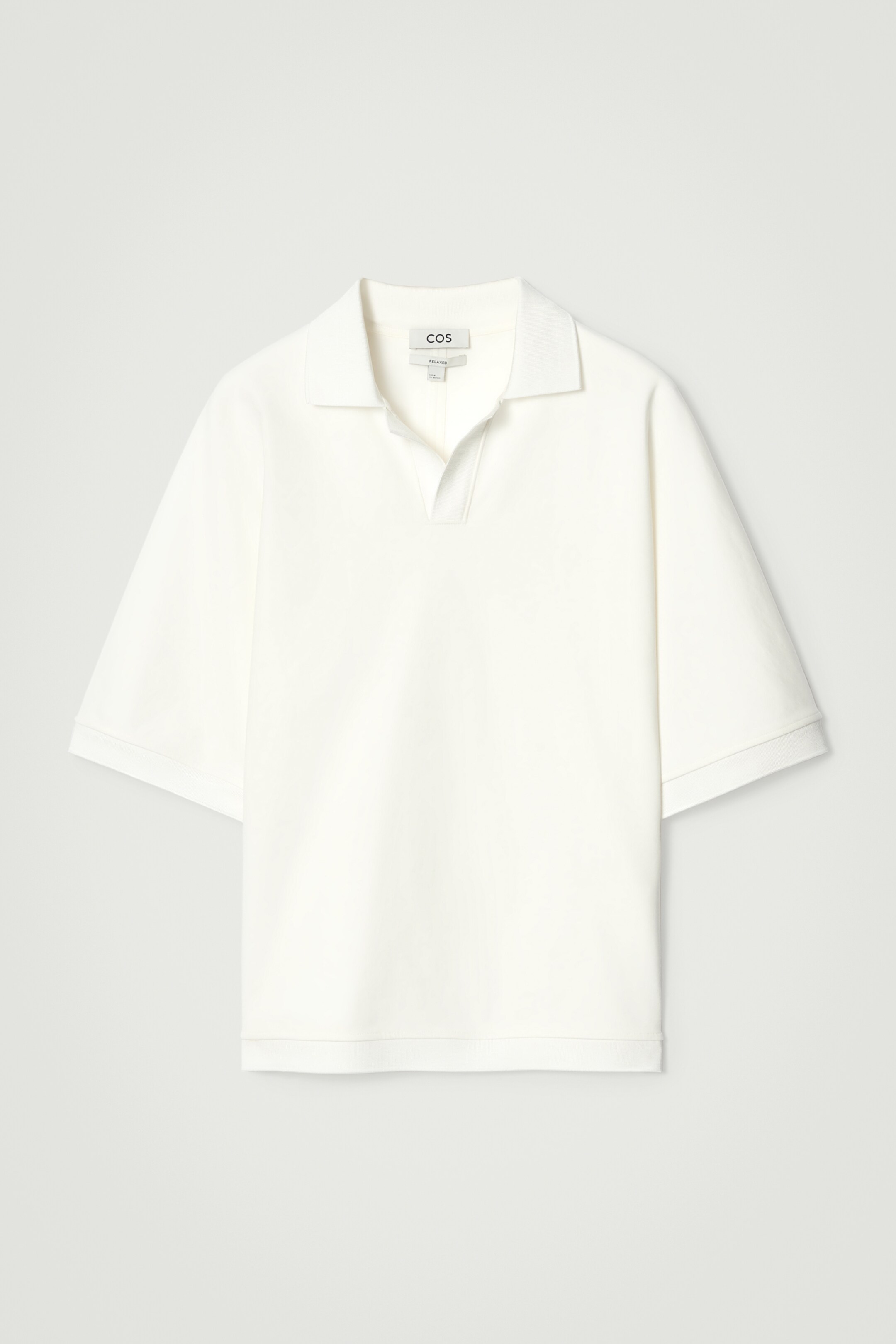 Zobrazit větší obrázek: POLO TRIČKO Z MERCERIZOVANÉHO JERSEY S OTEVŘENÝM LÍMCEM - BÍLÝ - MUŽI | H&M CZ 6