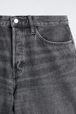 RIDER RELAXED-FIT DENIM SHORTS — FADED BLACK 5