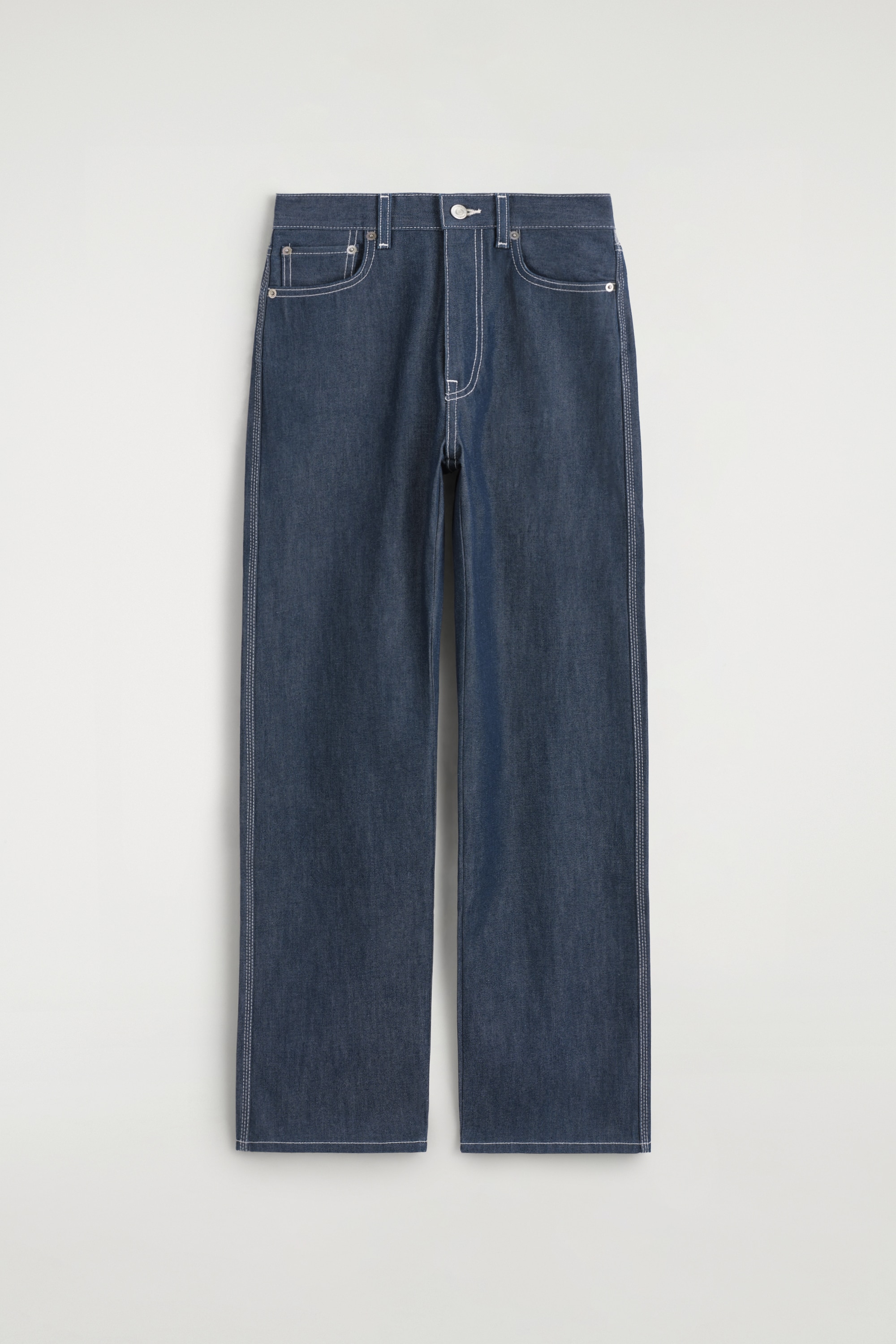 CHORD - VAQUEROS STRAIGHT LEG SIN TRATAR PESPUNTES - ÍNDIGO CRUDO