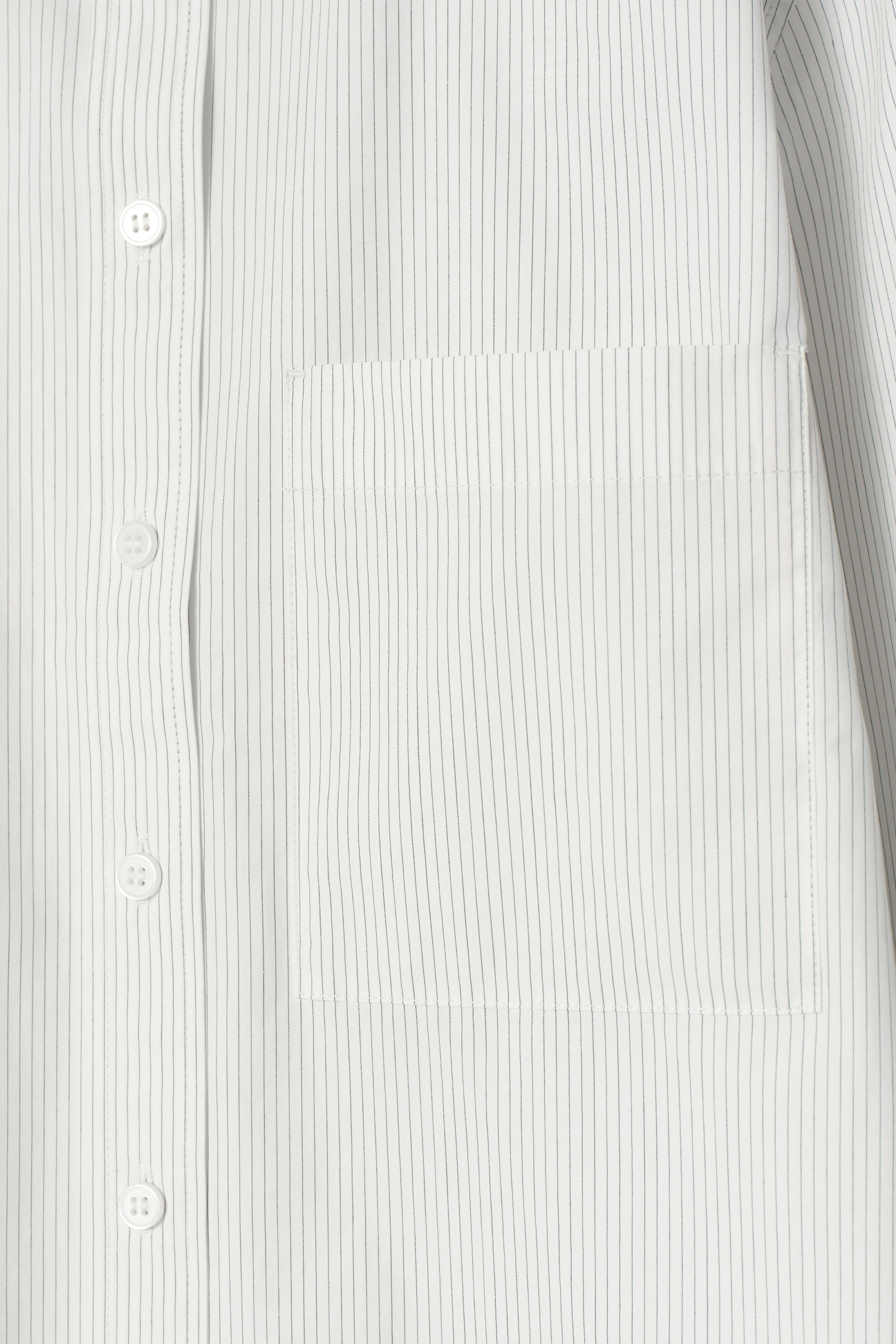 Visualizza immagine più grande: CAMICIA SARTORIALE IN COTONE PIMA - AVORIO / GESSATO - DONNA | H&M IT 8