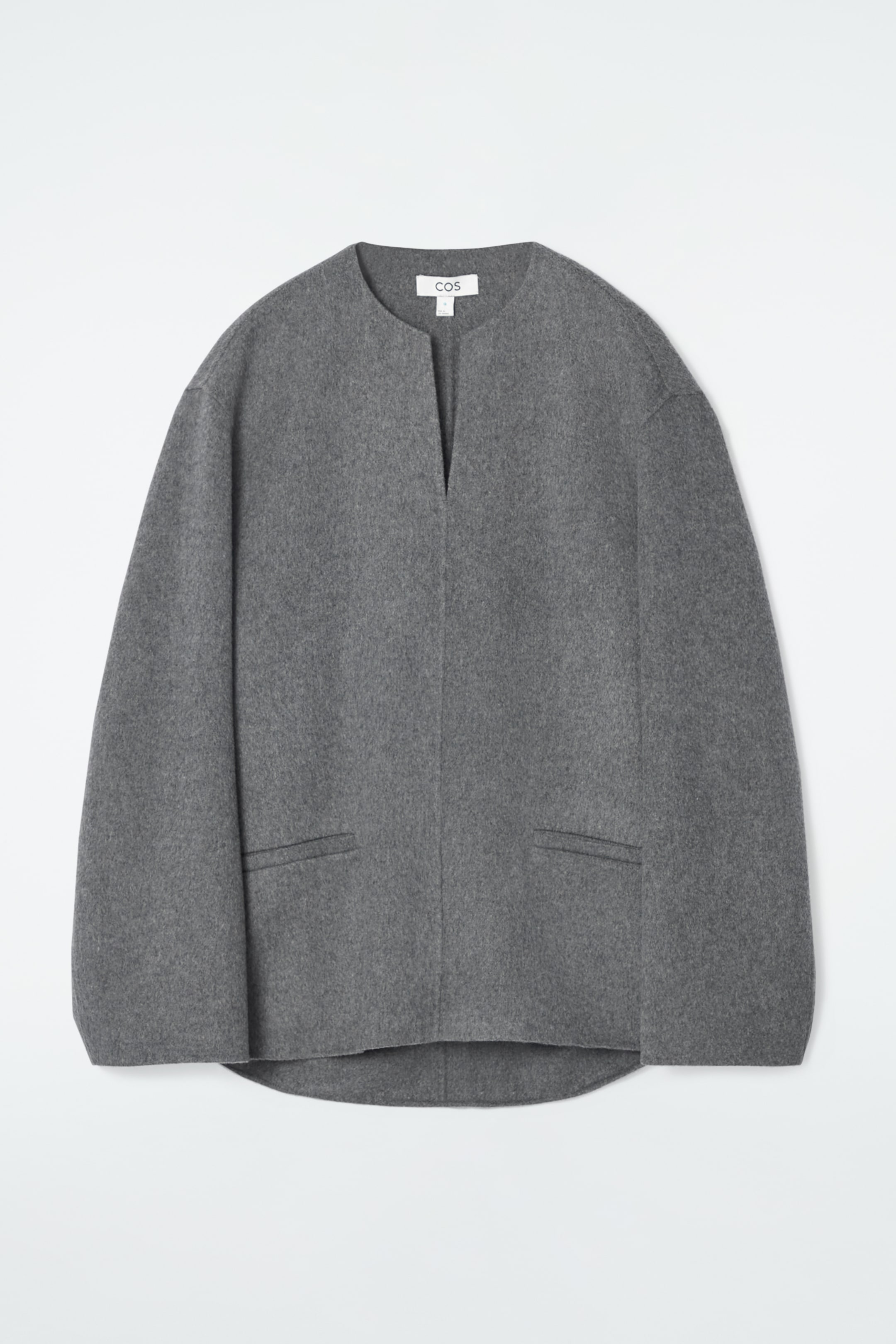 Grösseres Bild ansehen: BLUSE AUS DOUBLEFACE-WOLLE - GRAU - DAMEN | H&M CH 1