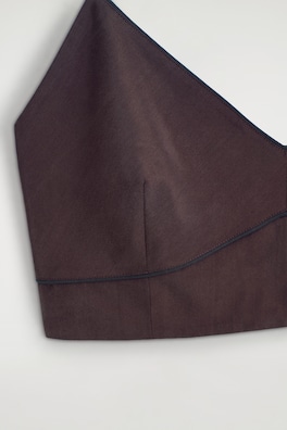 SILK BRALETTE — BROWN 4