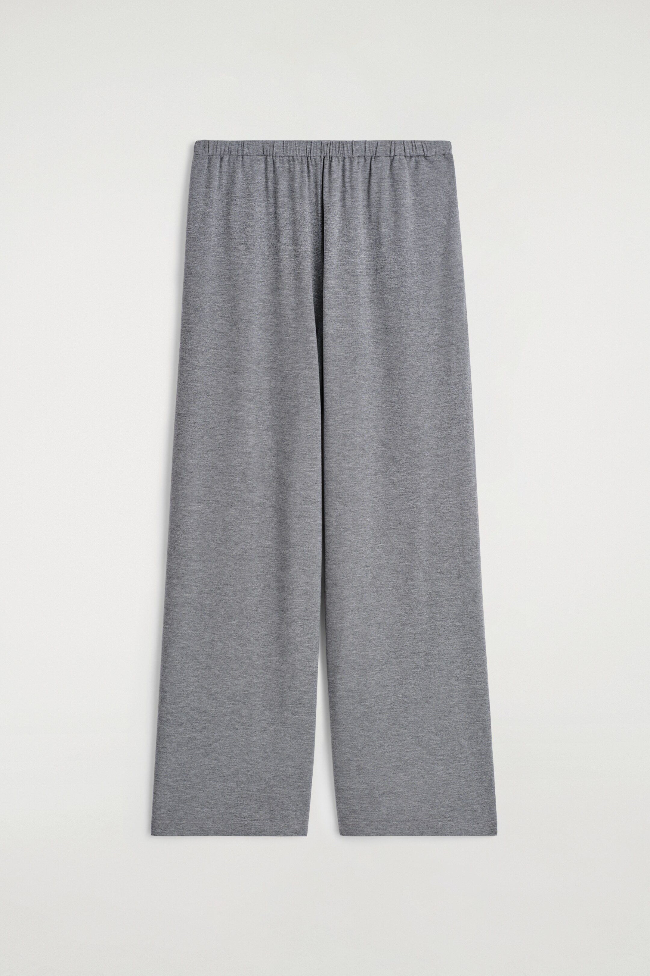 Agrandir l'image: FLUID JERSEY WIDE-LEG TROUSERS - GRIS - FEMME | H&M FR 4