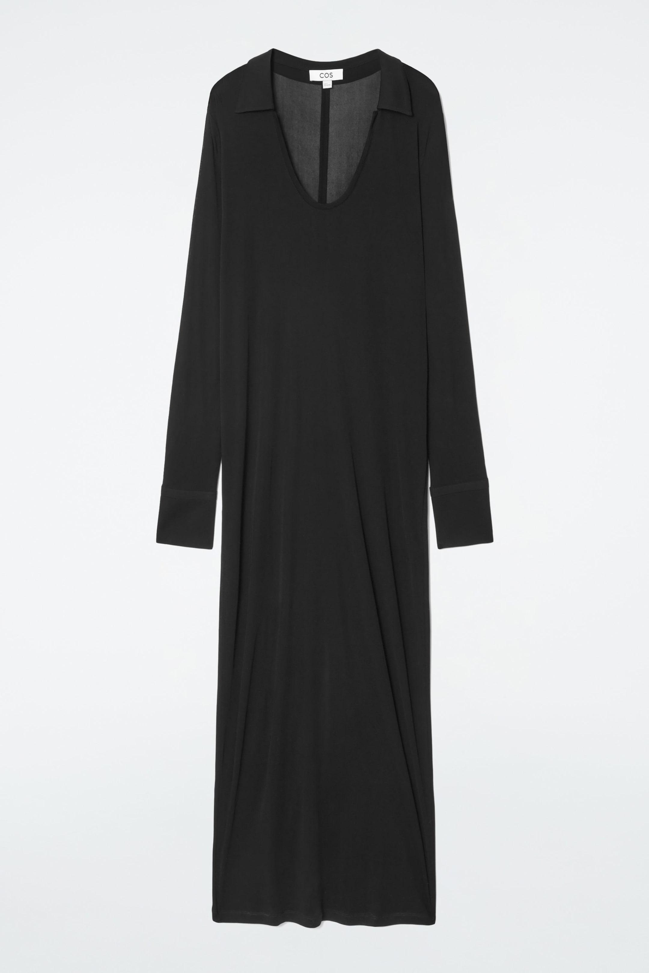 POLO-MAXIKLEID MIT TIEFEM AUSSCHNITT