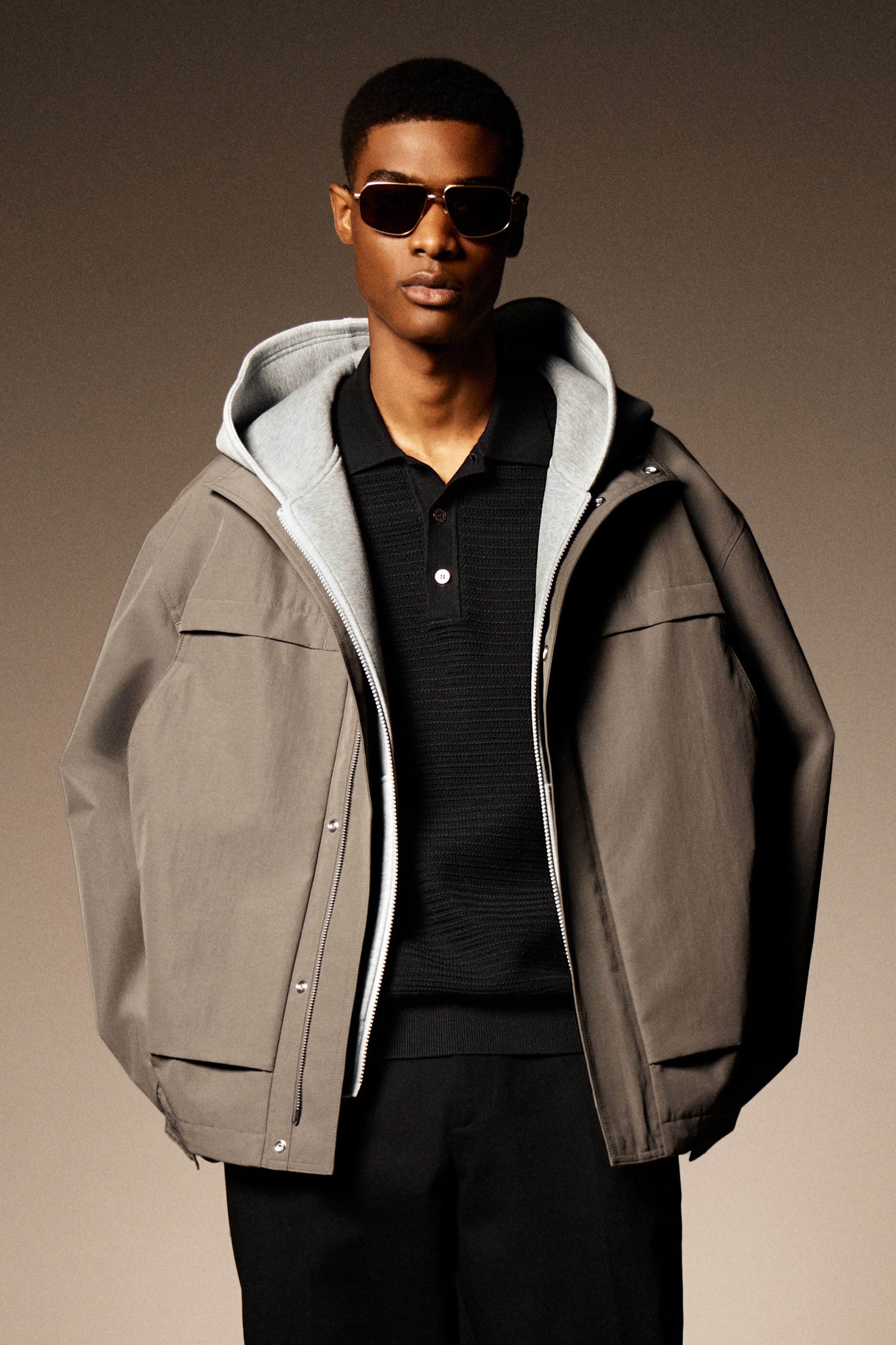 BOMBERJACKE AUS TWILL IM UTILITY-STIL