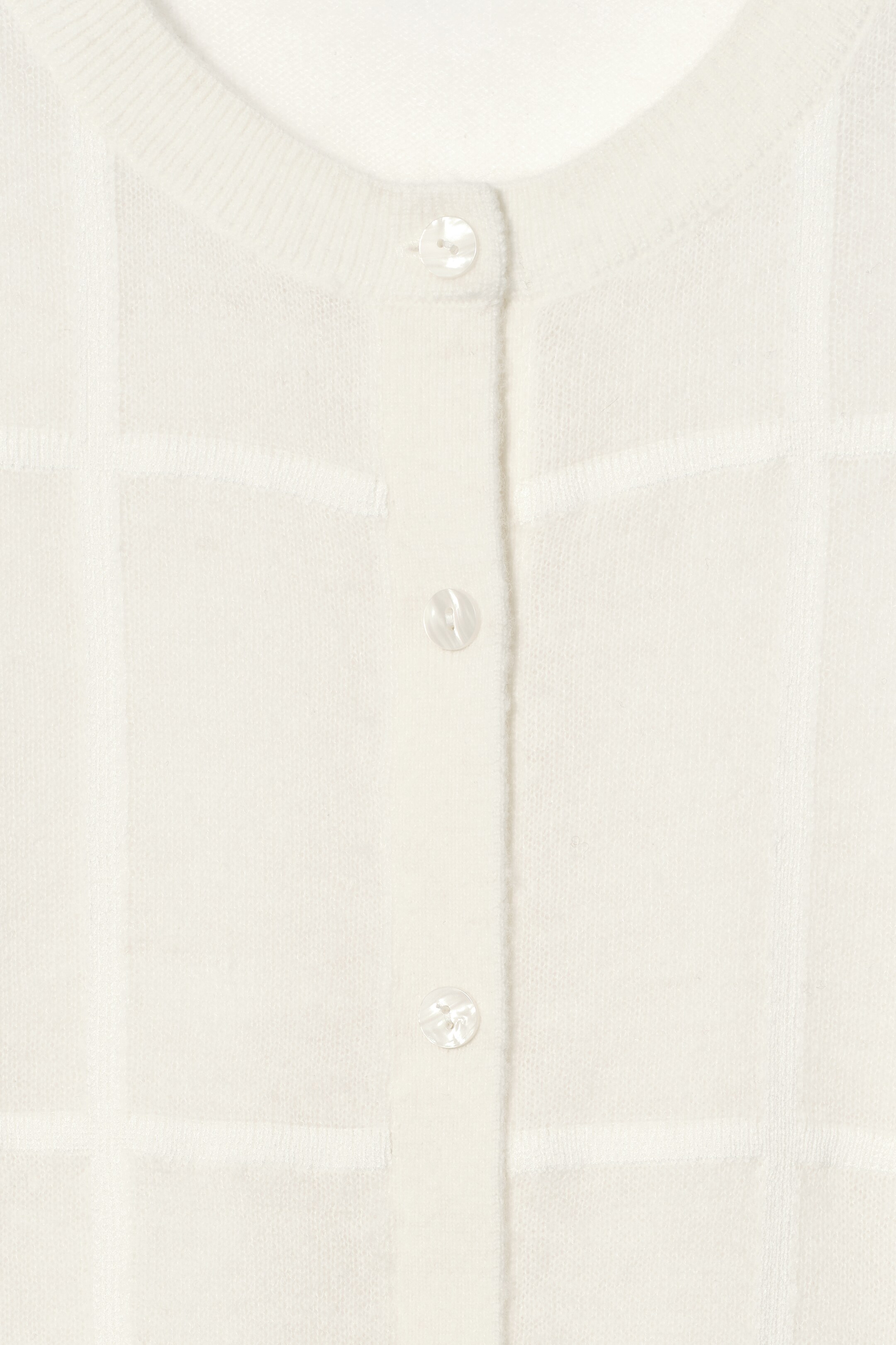 Zobrazit větší obrázek: KARDIGAN S KOSTKOVANÝM VZOREM - SLONOVÁ KOST - ŽENY | H&M CZ 8