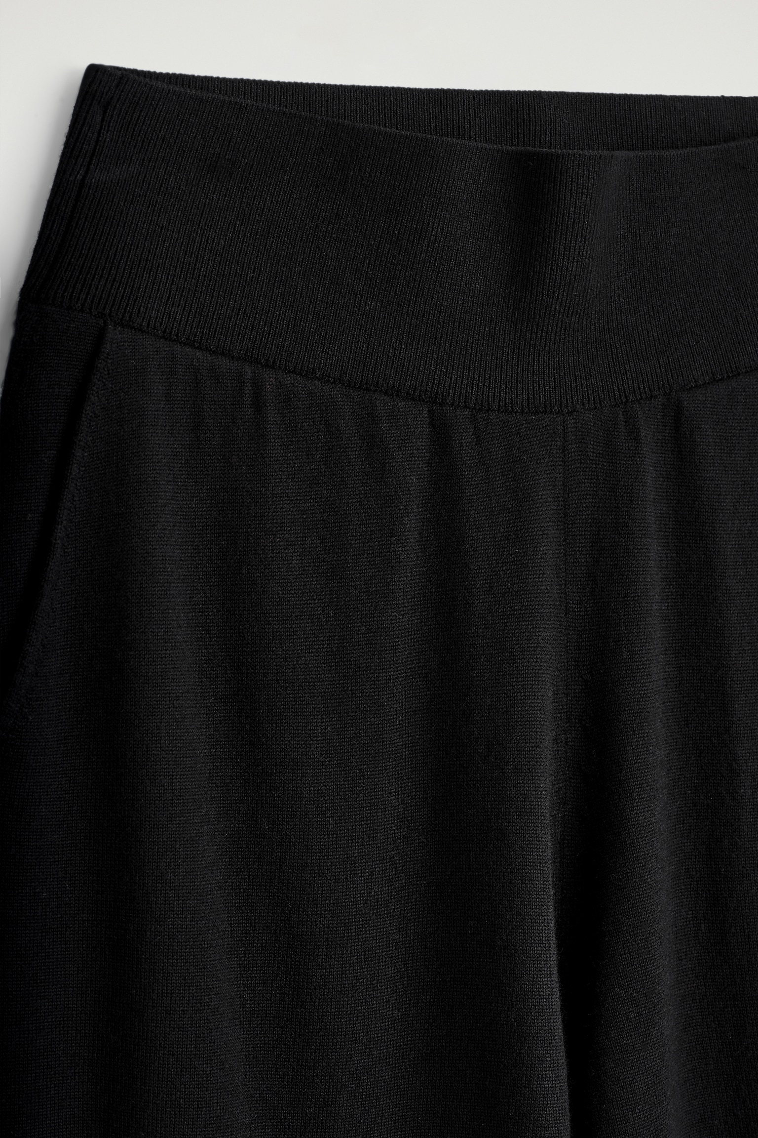 PANTALON BARREL EN LAINE MÉRINOS - NOIR/BRUN CHINÉ - 5