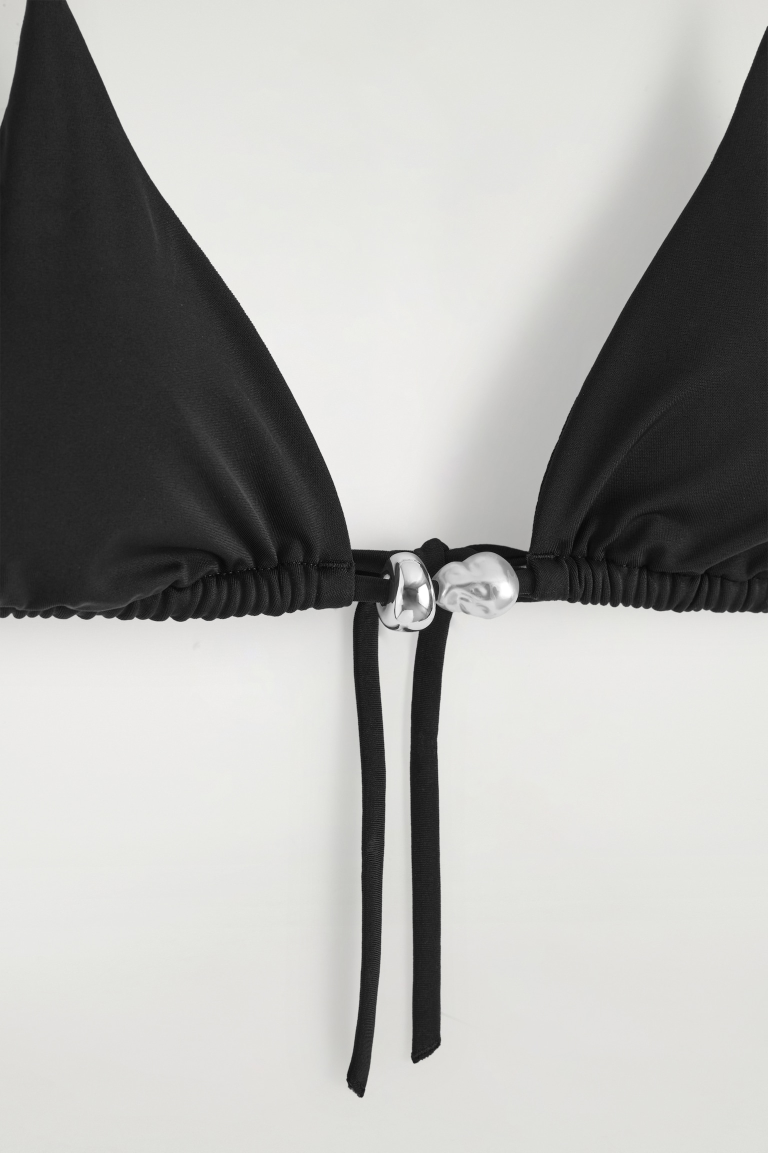 HAUT DE BIKINI TRIANGLE ORNÉ - NOIR - 5
