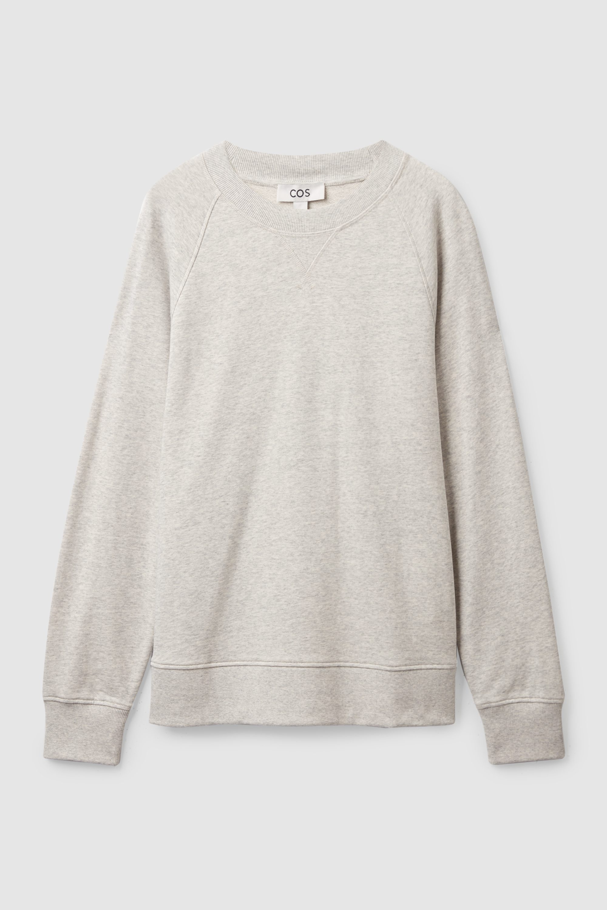 RELAXED-FIT TERRY SWEATSHIRT - LIGHT GREY | COS