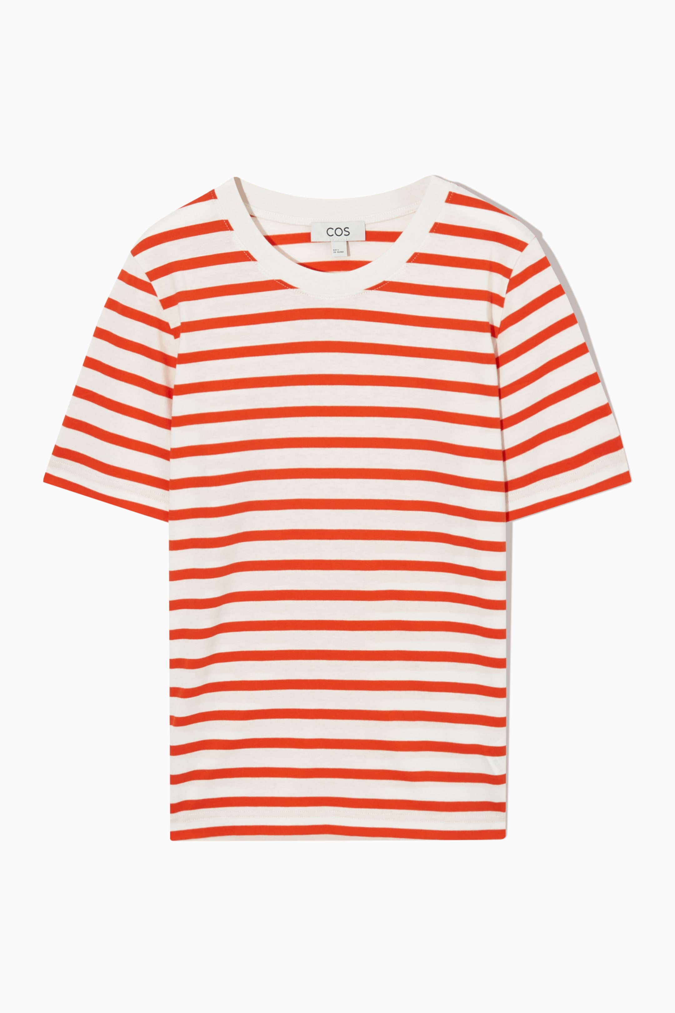 Se større billede: 24/7 T-SHIRT – REGULAR - ORANGE / FLØDE / STRIBET - DAME | H&M DK 1