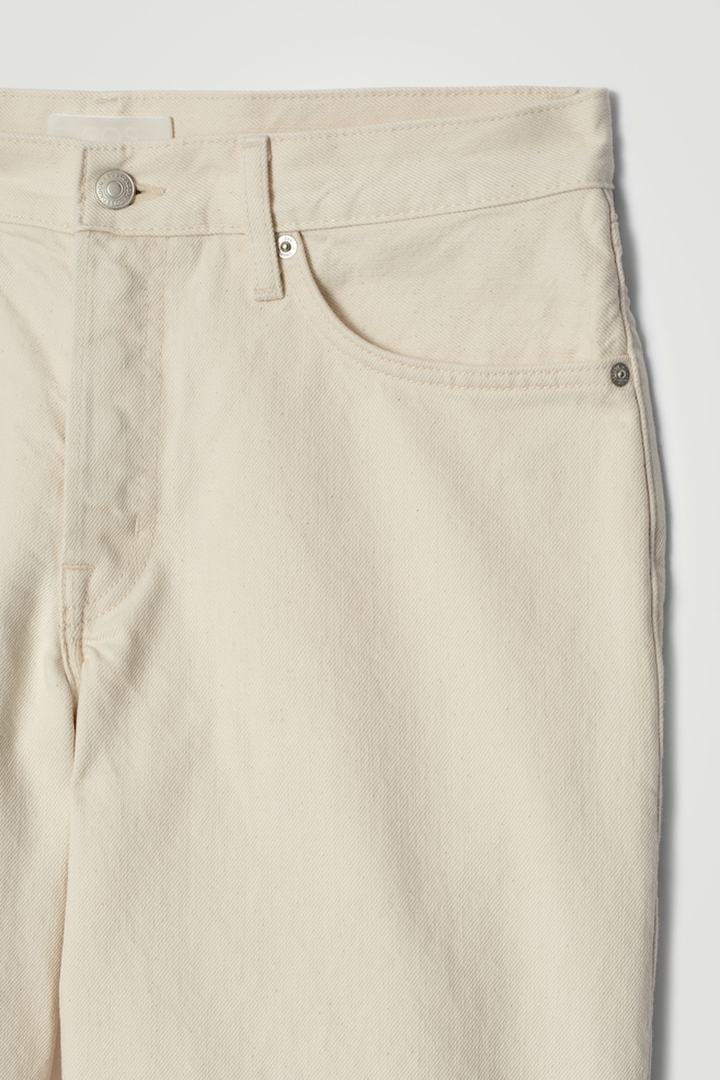 DENIM SHORTS — ECRU