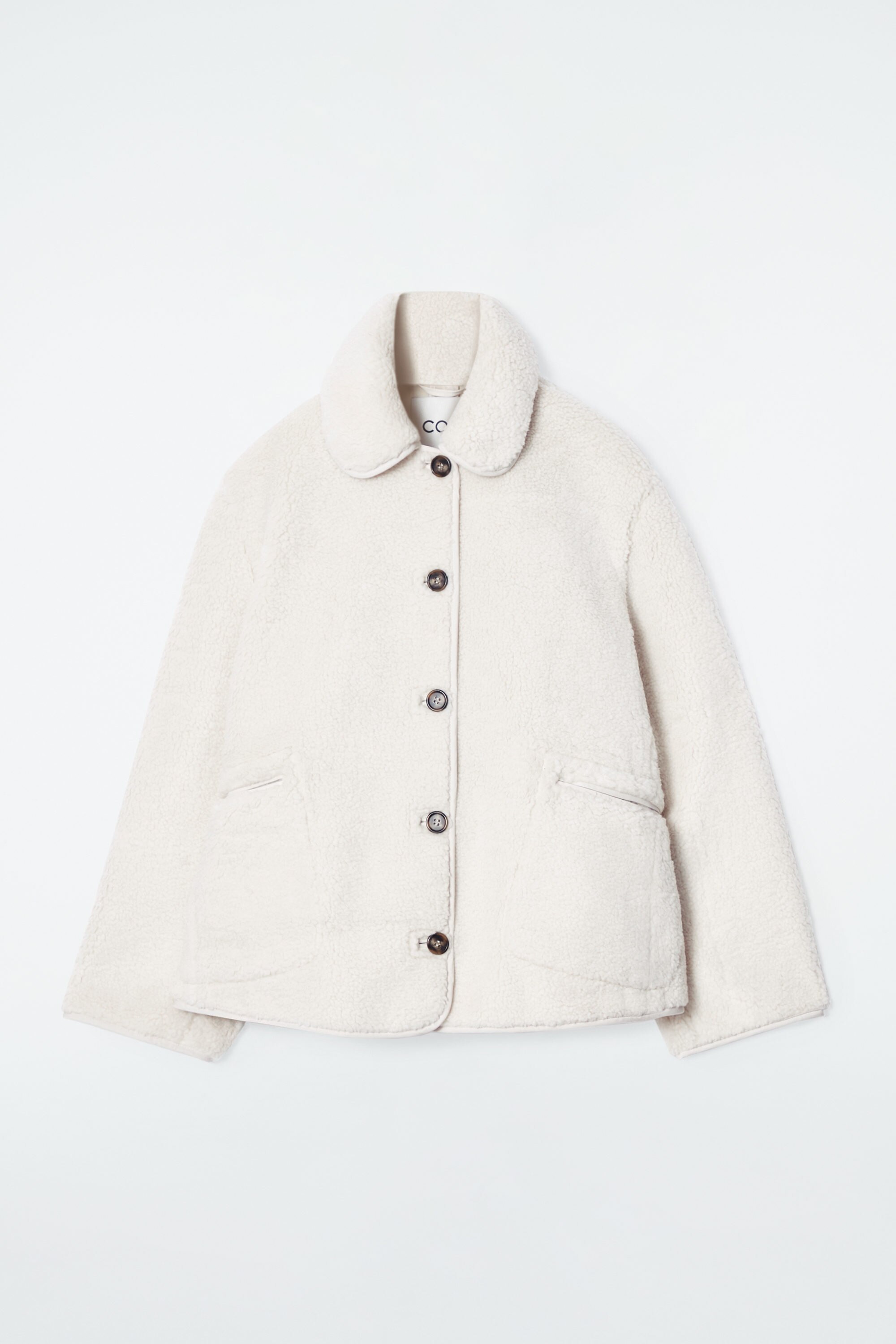 【COS】◆COLLARED FAUX SHEARLING JACKET IVORY◆1246002002◆ 6536_758944de57.jpg