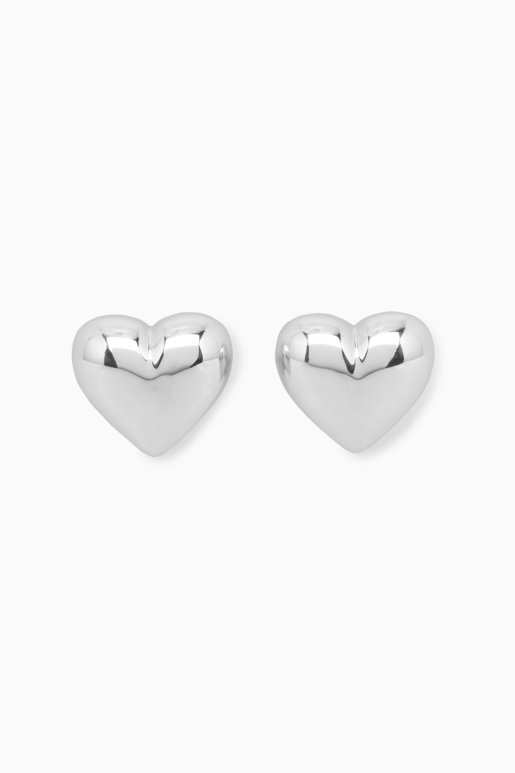 HEART CLIP-ON EARRINGS - SILVER | COS