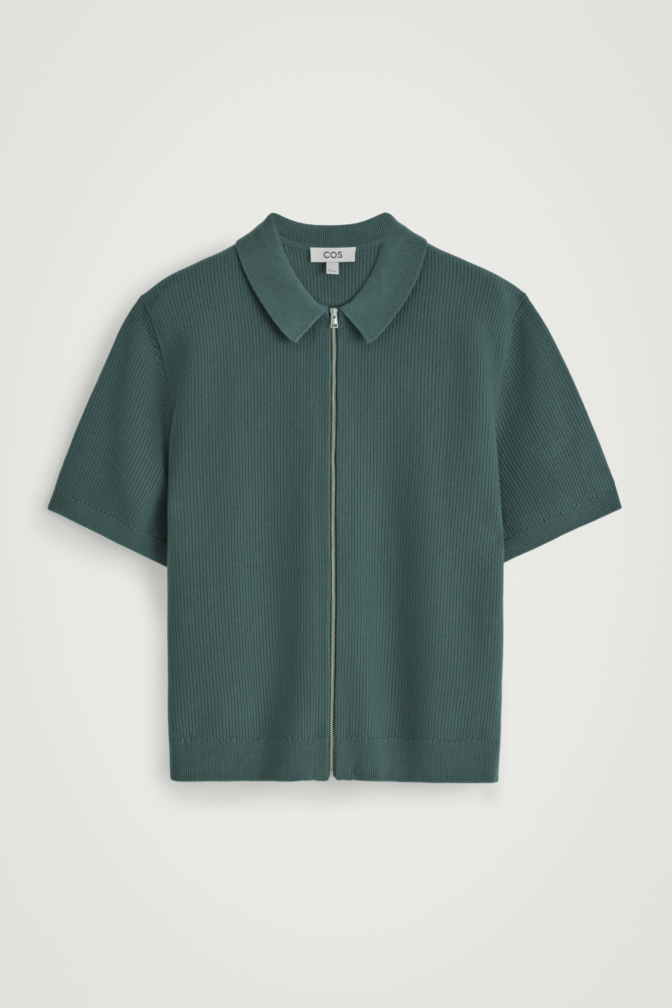 Grösseres Bild ansehen: BAUMWOLLHEMD AUS WAFFELSTRICK MIT REISSVERSCHLUSS - TANNENGRÜN - HERREN | H&M CH 6